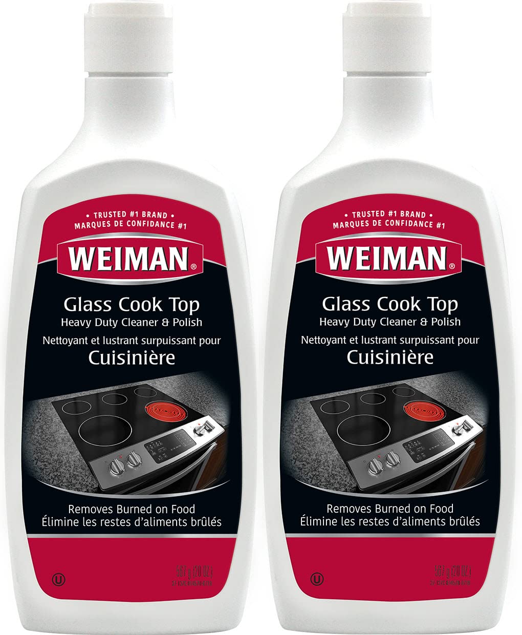 Glass Cooktop Heavy Duty Cleaner and Polish — 20 oz (Pack of 2)