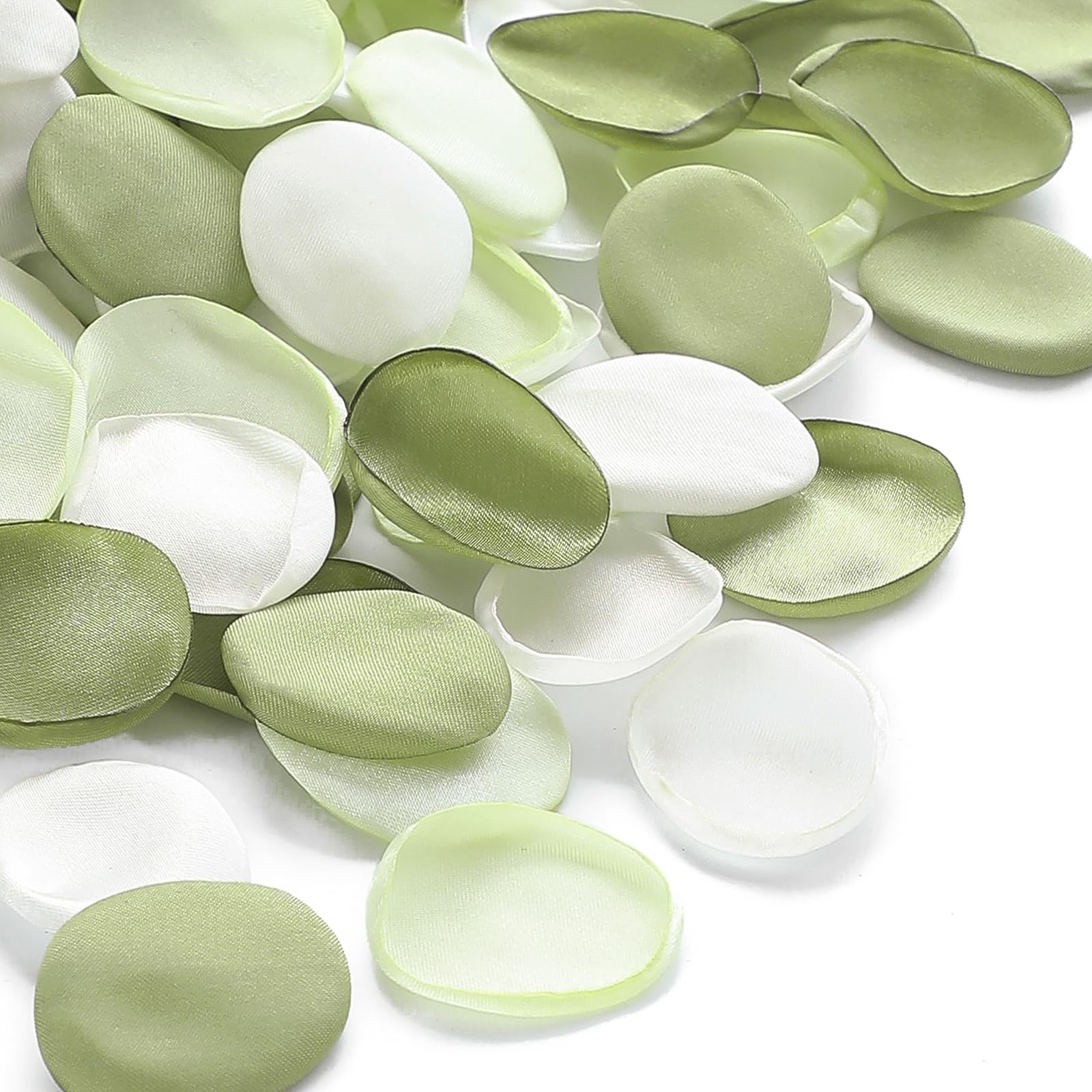 Floroom Sage Green Satin Rose Petals (300 pcs)