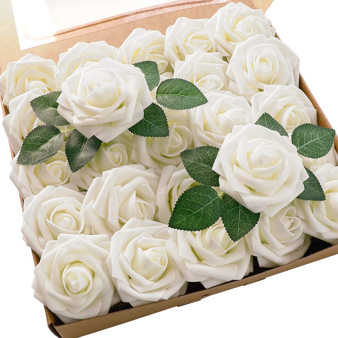 Floroom Artificial Foam Roses (25-pack)