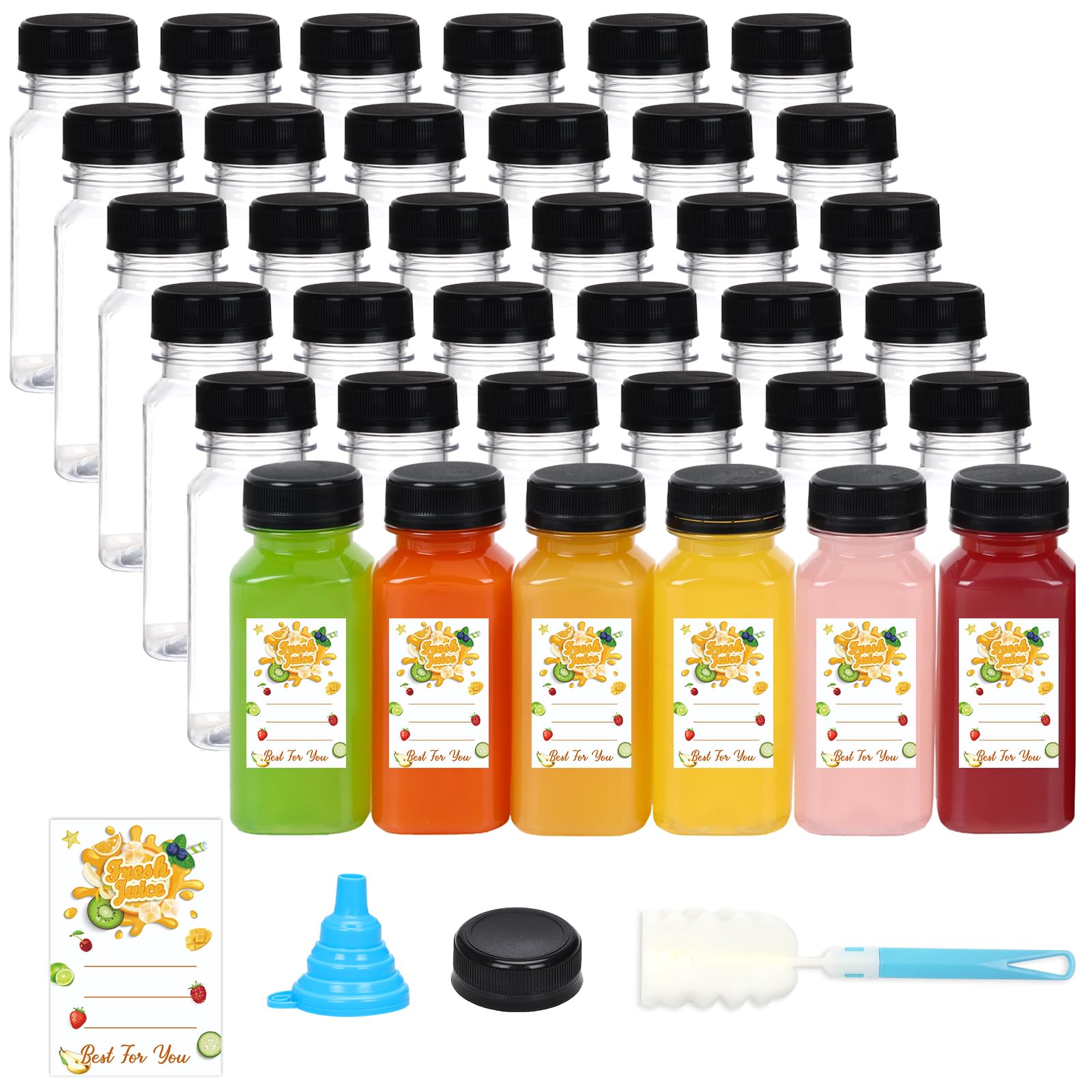 BAKHUK 6 oz Plastic Bottles (36-Pack)