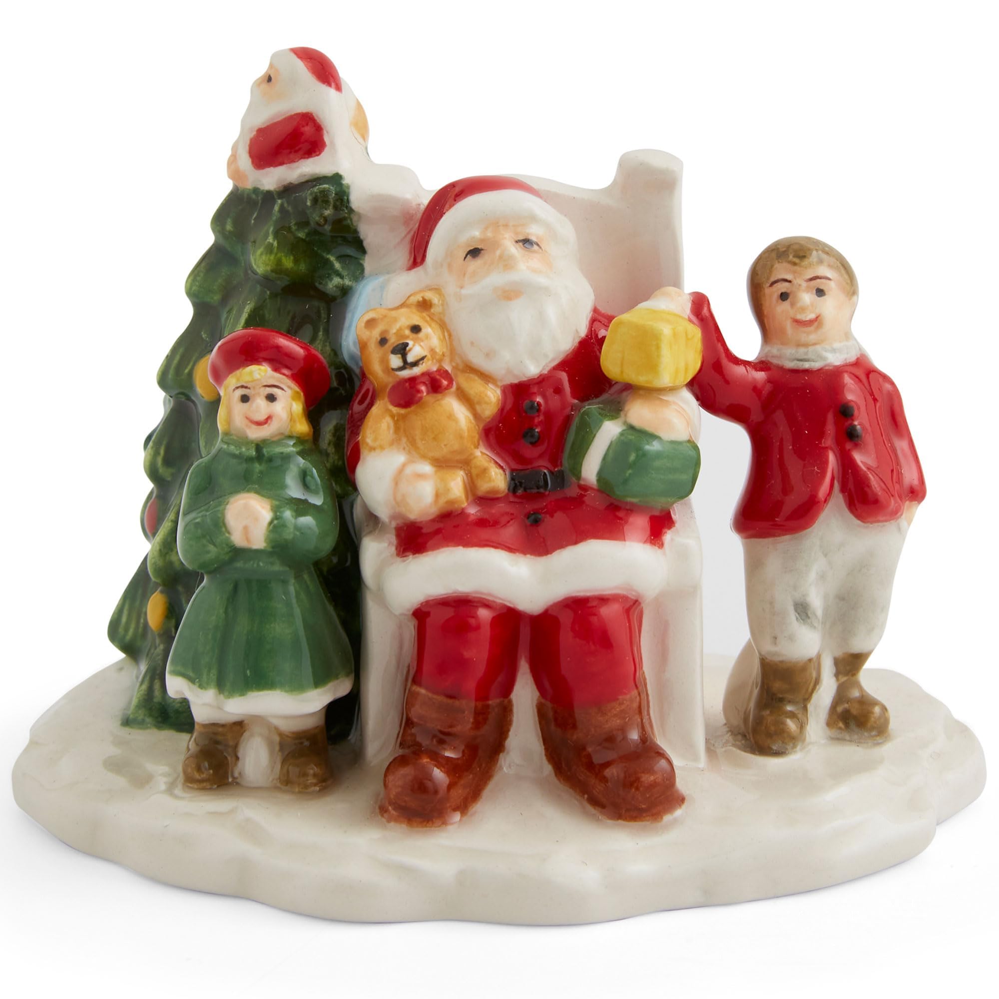 Spode Christmas Village Santa with Children