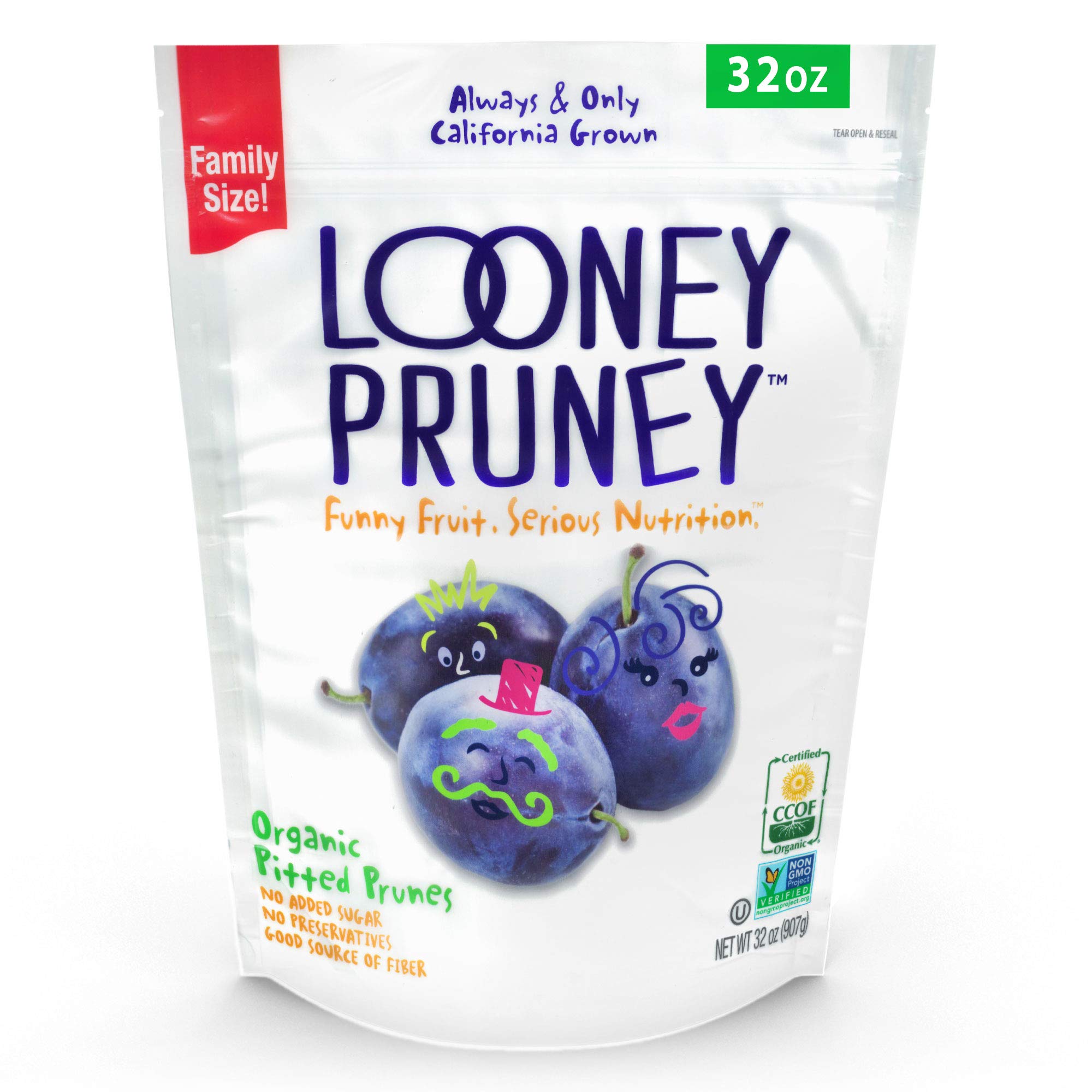Looney Pruney Organic Pitted Prunes