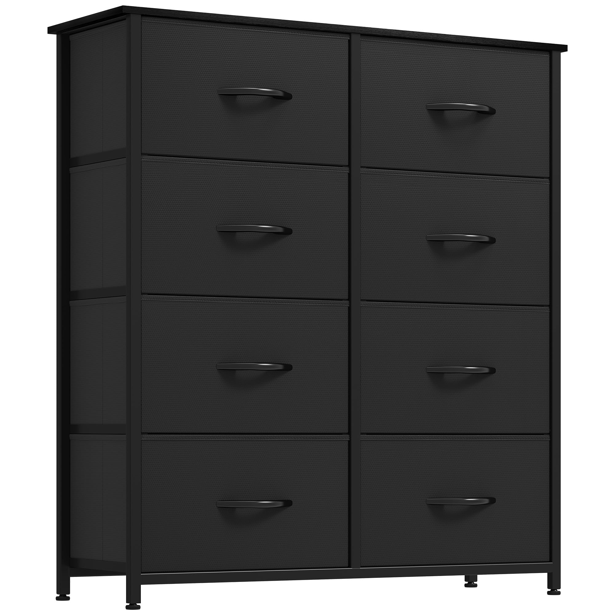 YITAHOME 8-Drawer Fabric Dresser (Black)