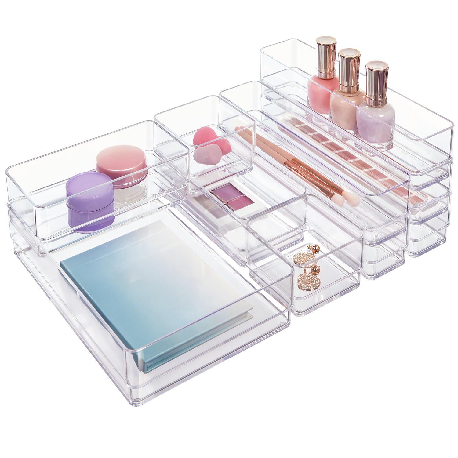 STORi SimpleSort Clear Drawer Organizer Set