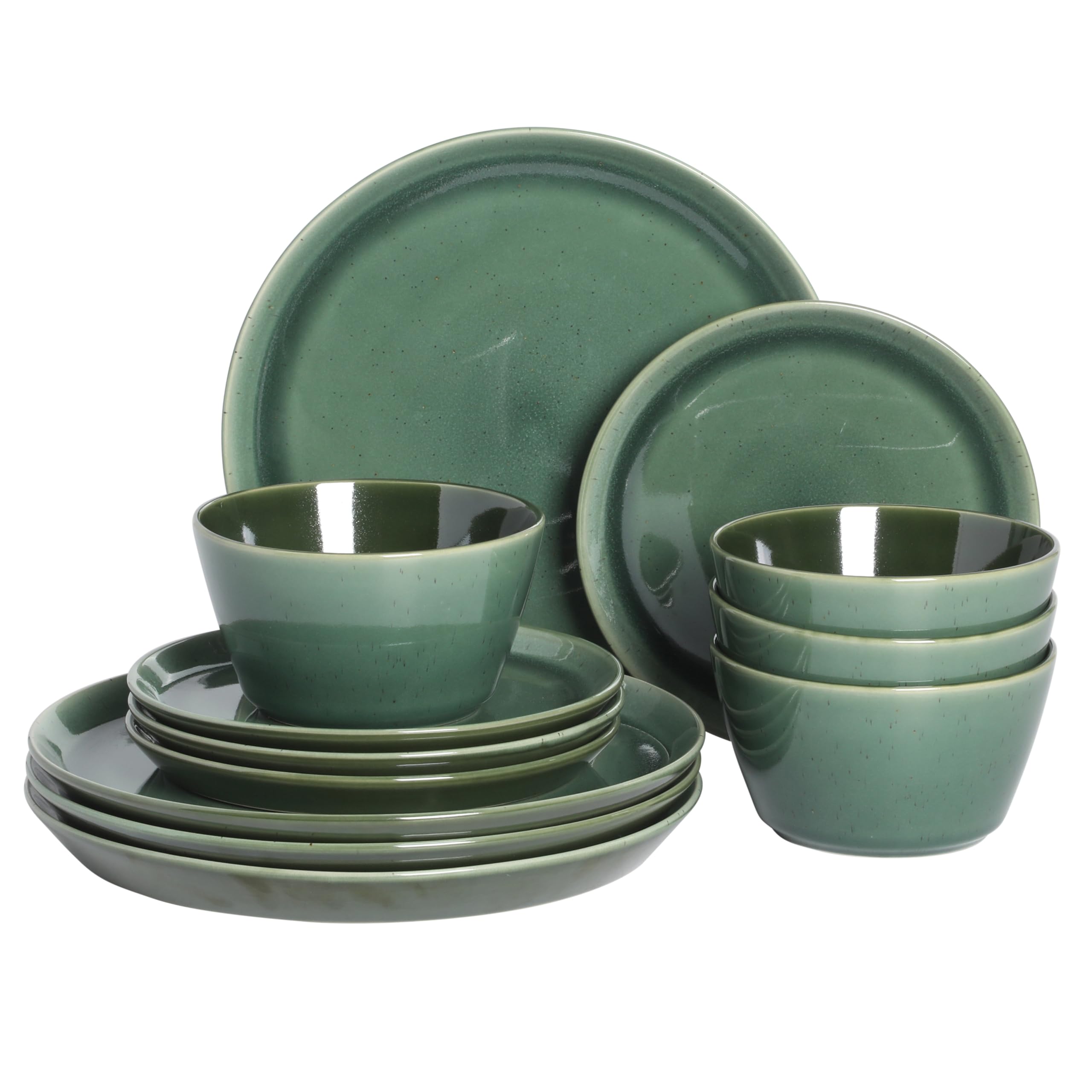 Gibson Elite Fern Canyon Stoneware Set