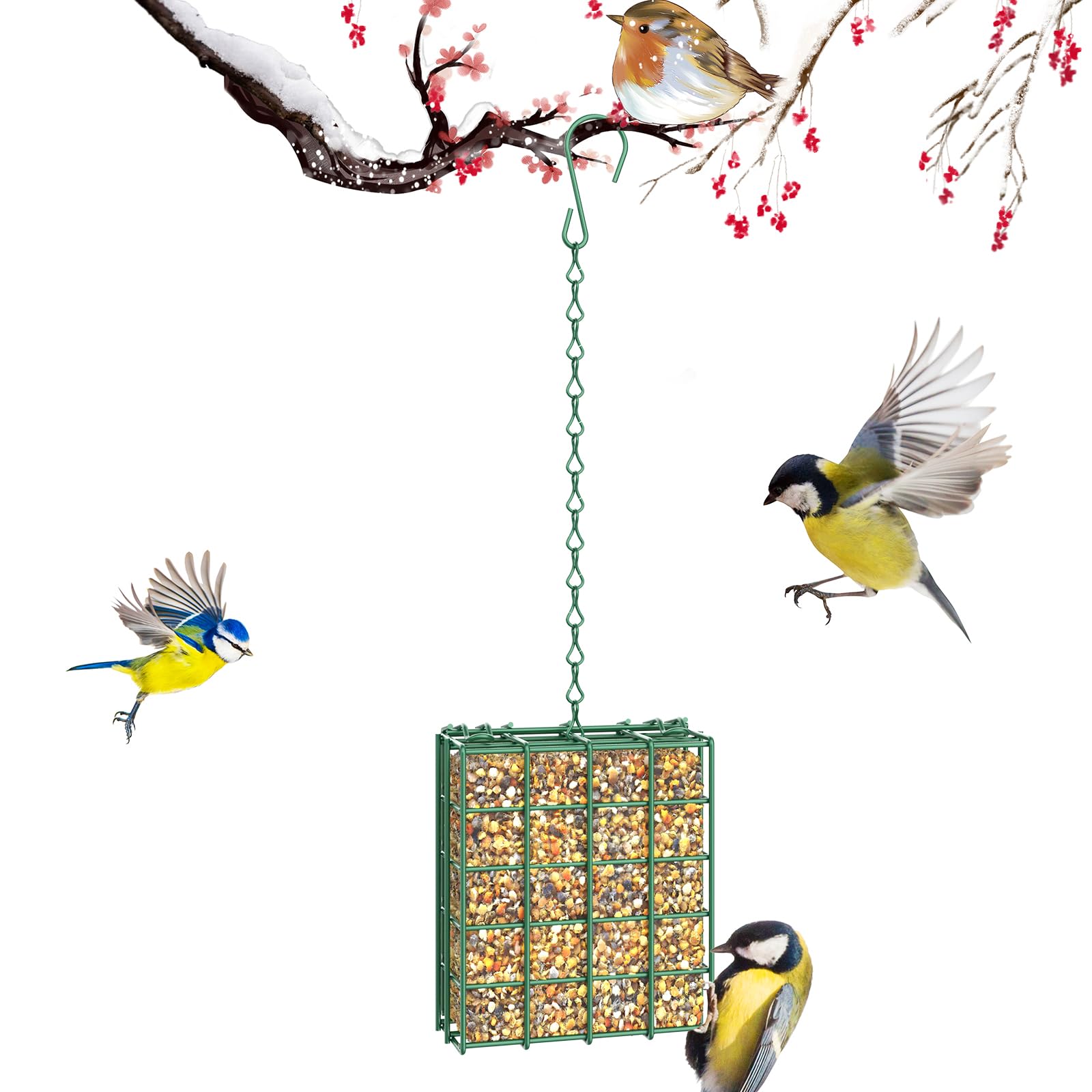 FLINTER Basket-Style Suet Feeder