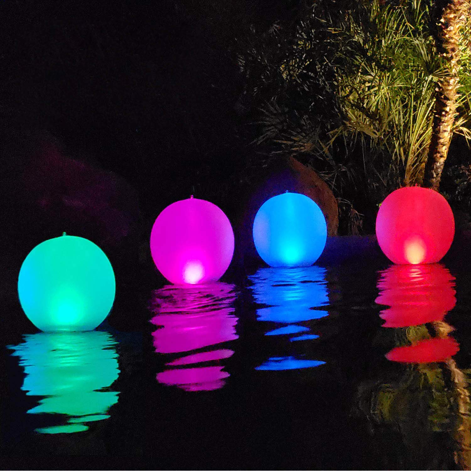 Rukars Inflatable Solar Glow Ball