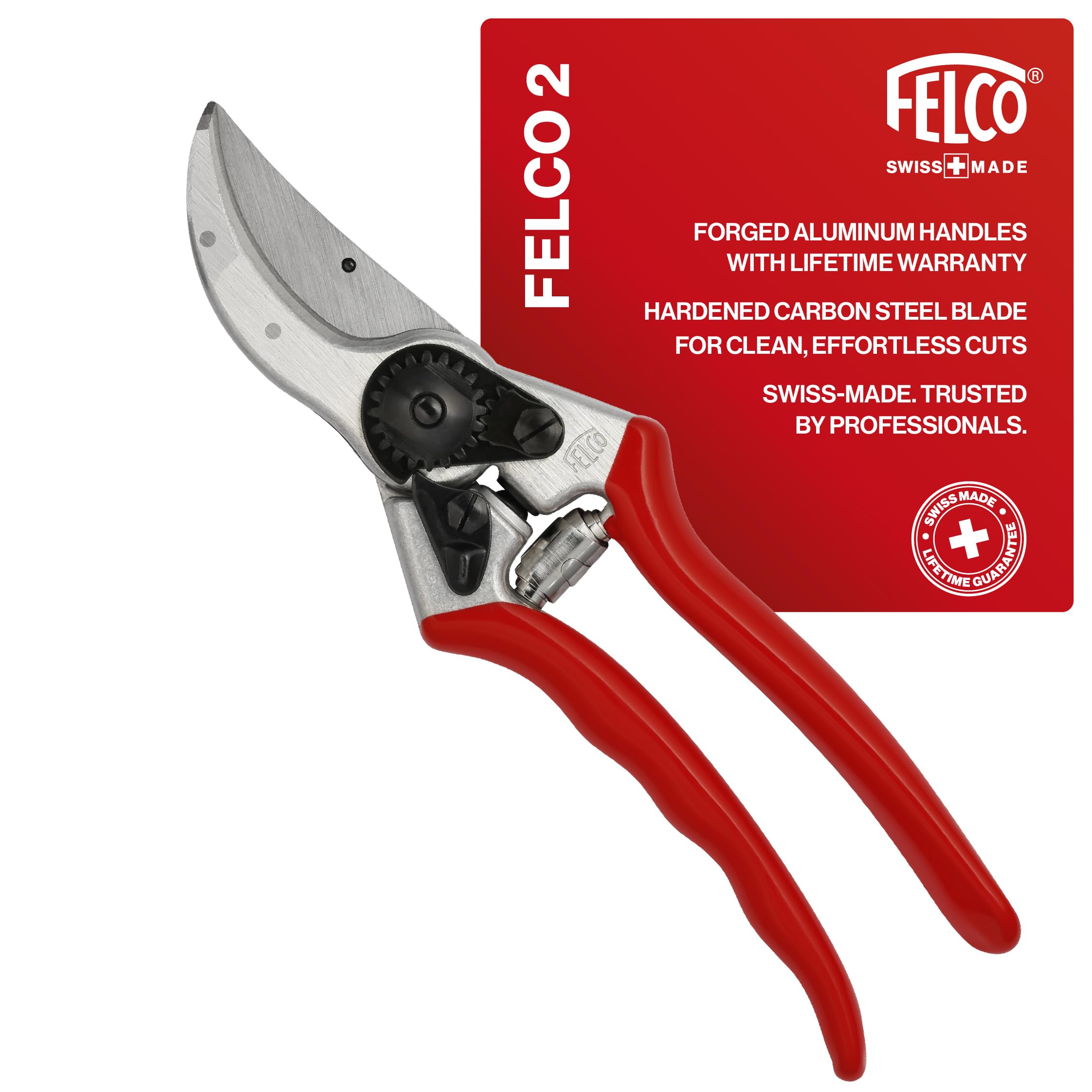 Felco F2 Pruning Shears – 9.25" Swiss-Made Garden Clippers