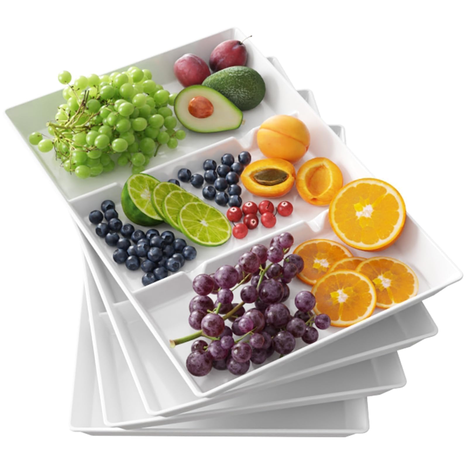 Lifewit Divided Serving Trays (4-Pack)