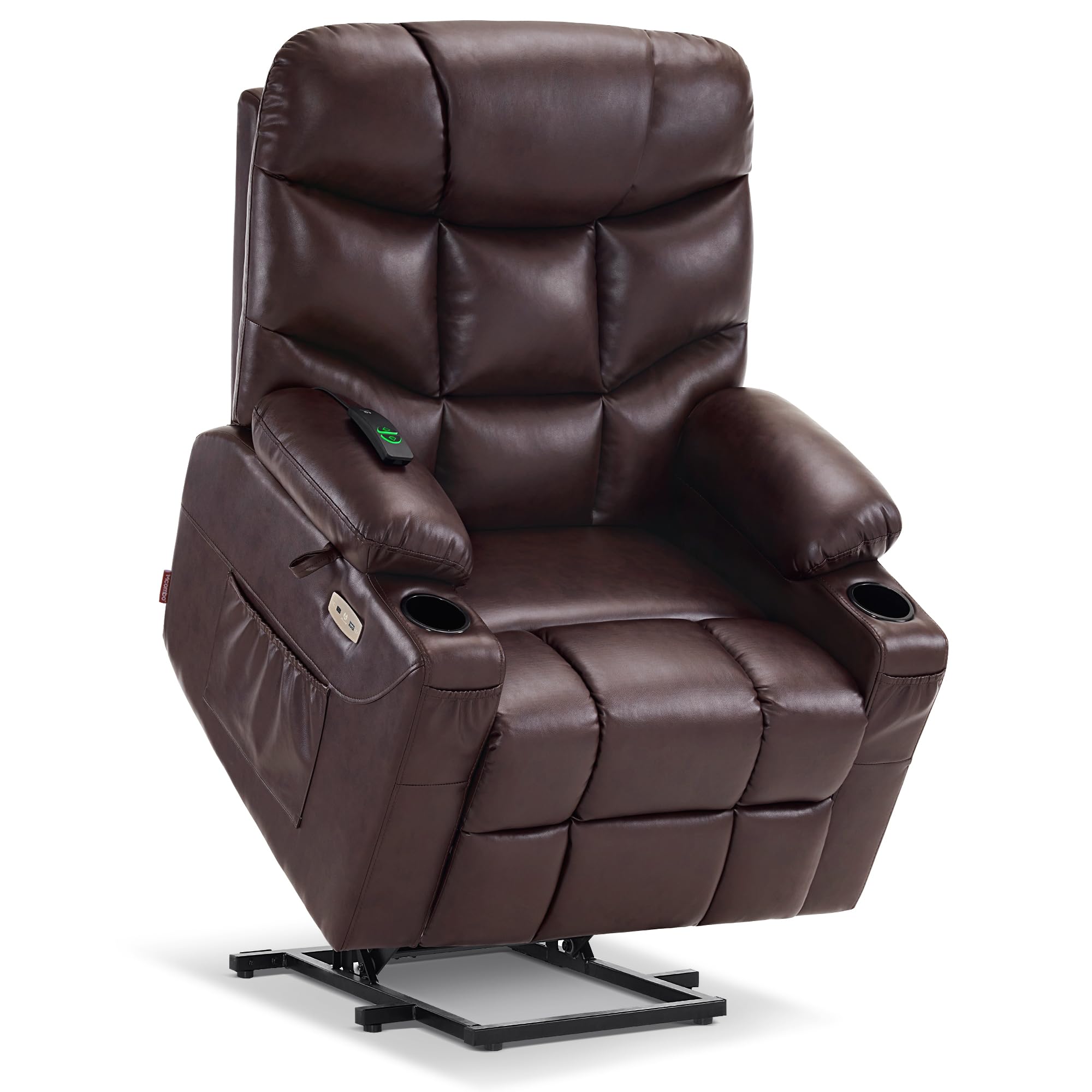 MCombo Power Lift Recliner (Extended Footrest, Faux Leather)