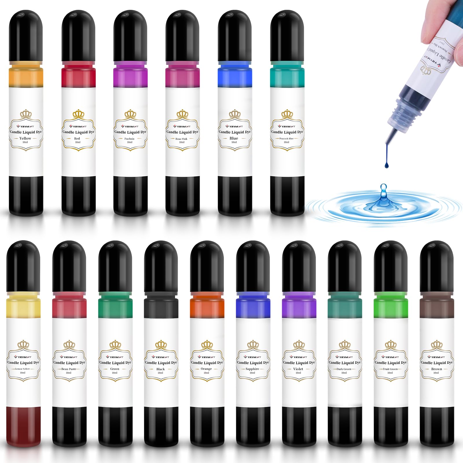 YRYM HT Liquid Candle Dye (16 Colors)