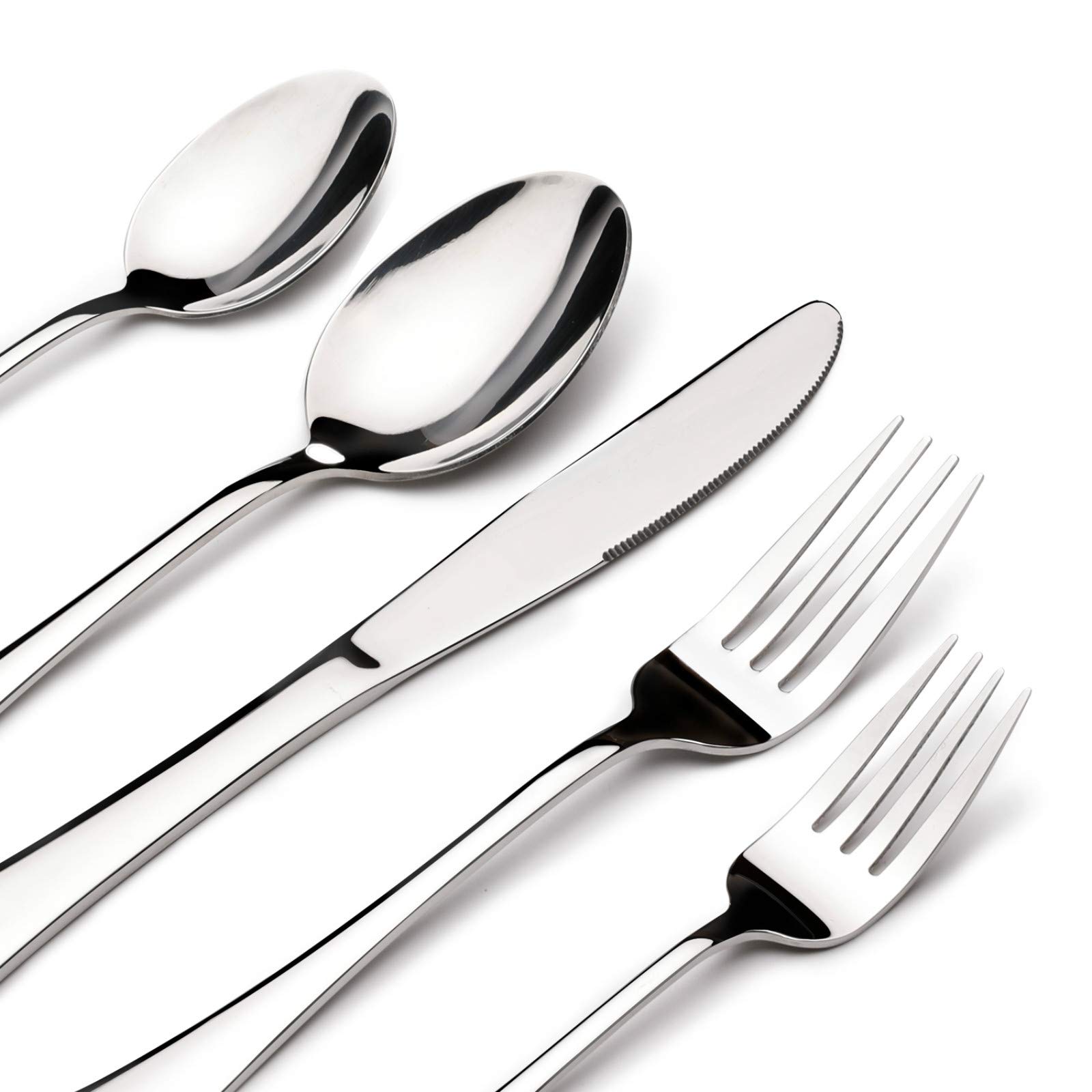 Silverware Set for 8 — 40 Piece Heavy Duty Stainless Flatware