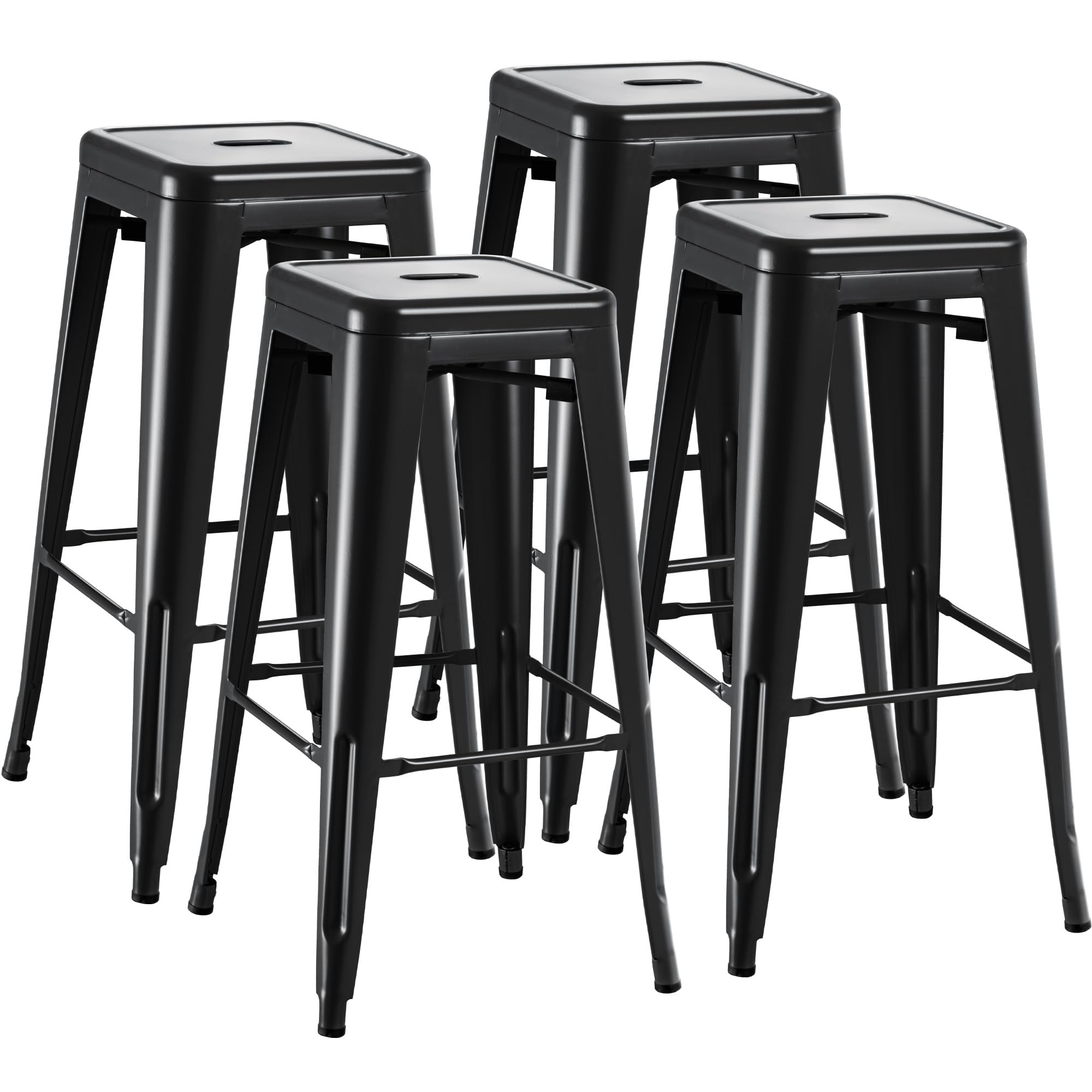 Furmax 30-Inch Metal Backless Stools