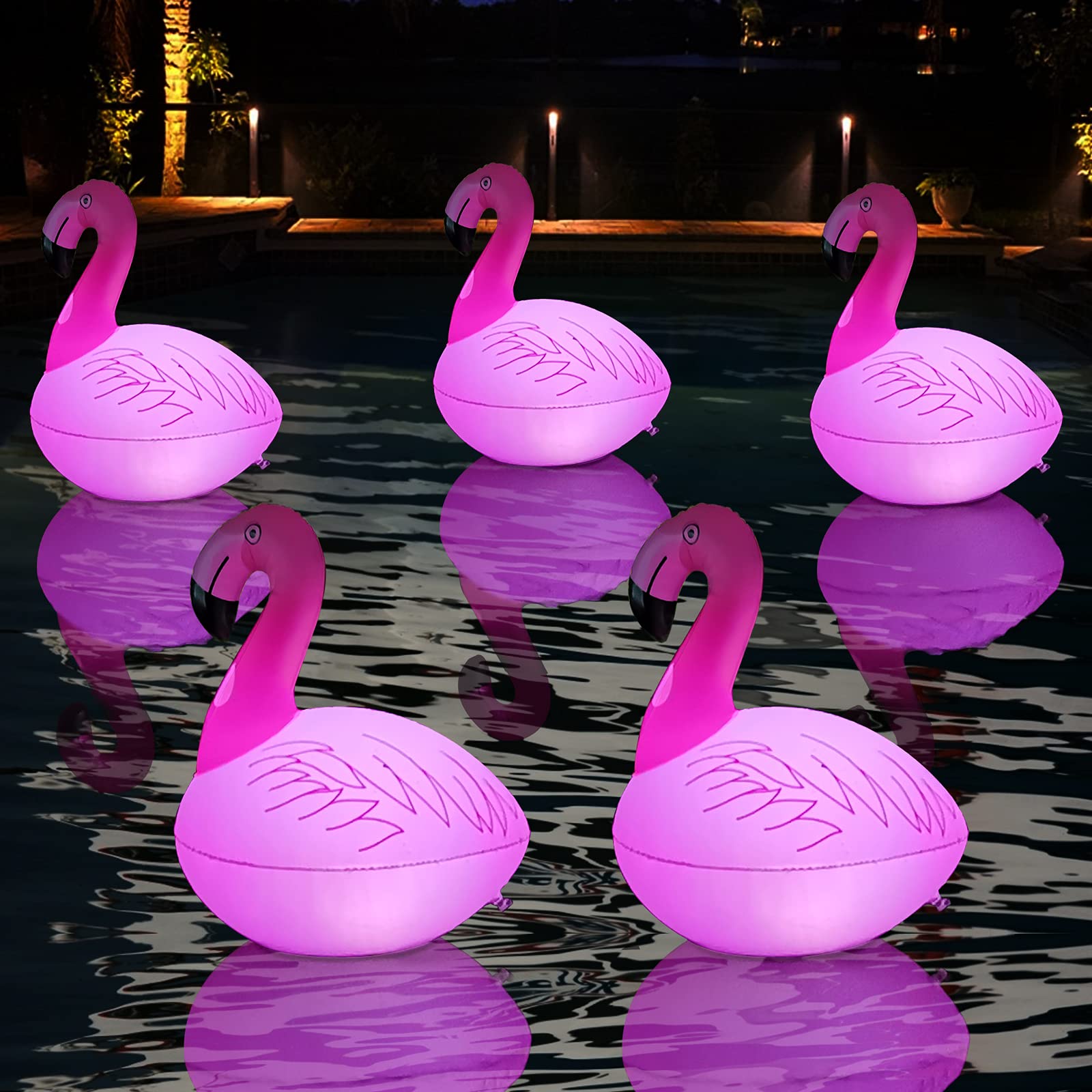 Flamingo Floating Solar Pool Light