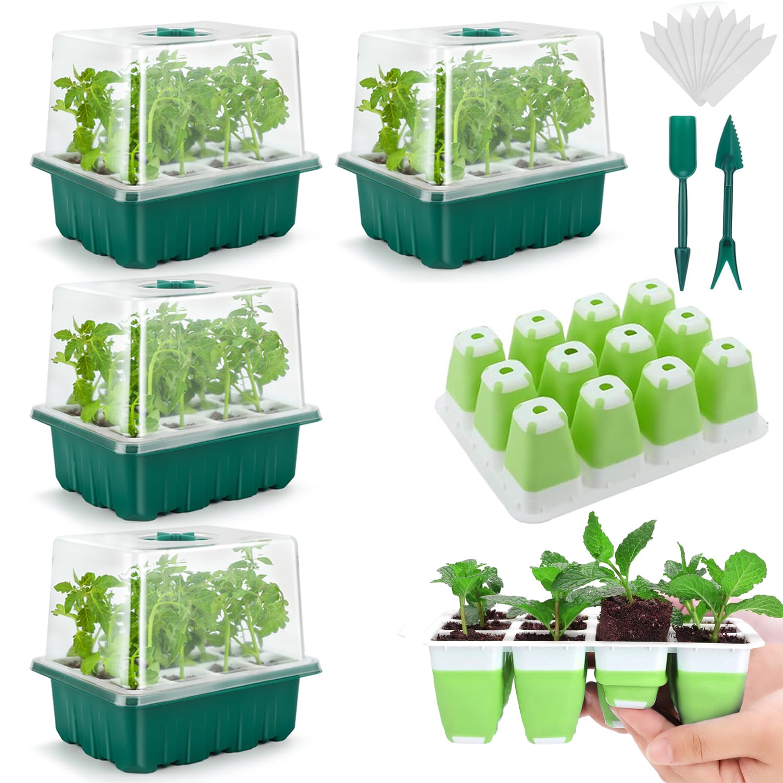 Flexible Silicone 48-Cell Seed Starter Kit