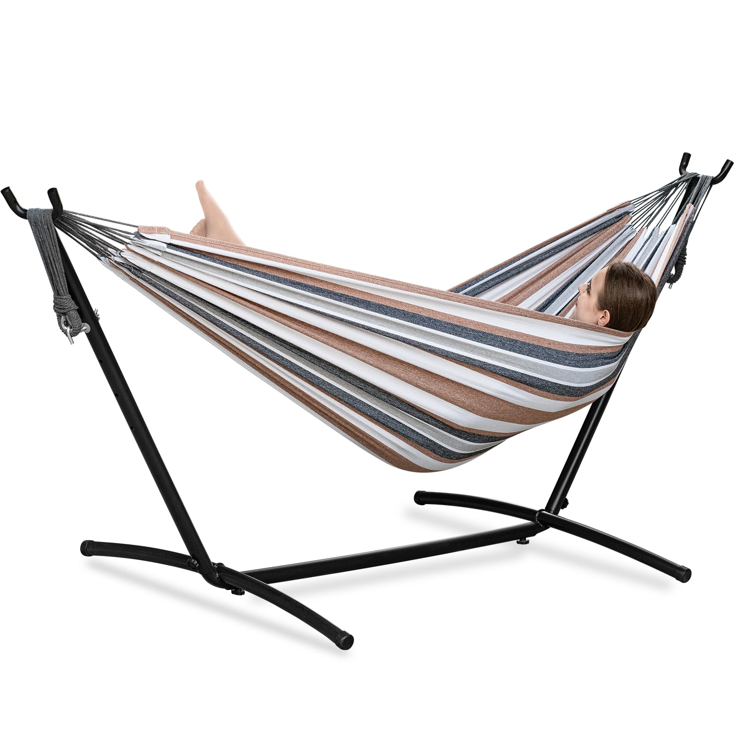 PNAEUT Double Hammock with Steel Stand