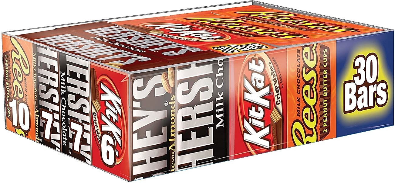 HERSHEY'S, KIT KAT and REESE'S Milk Chocolate Assortment, 30-piece Bulk Value Pack