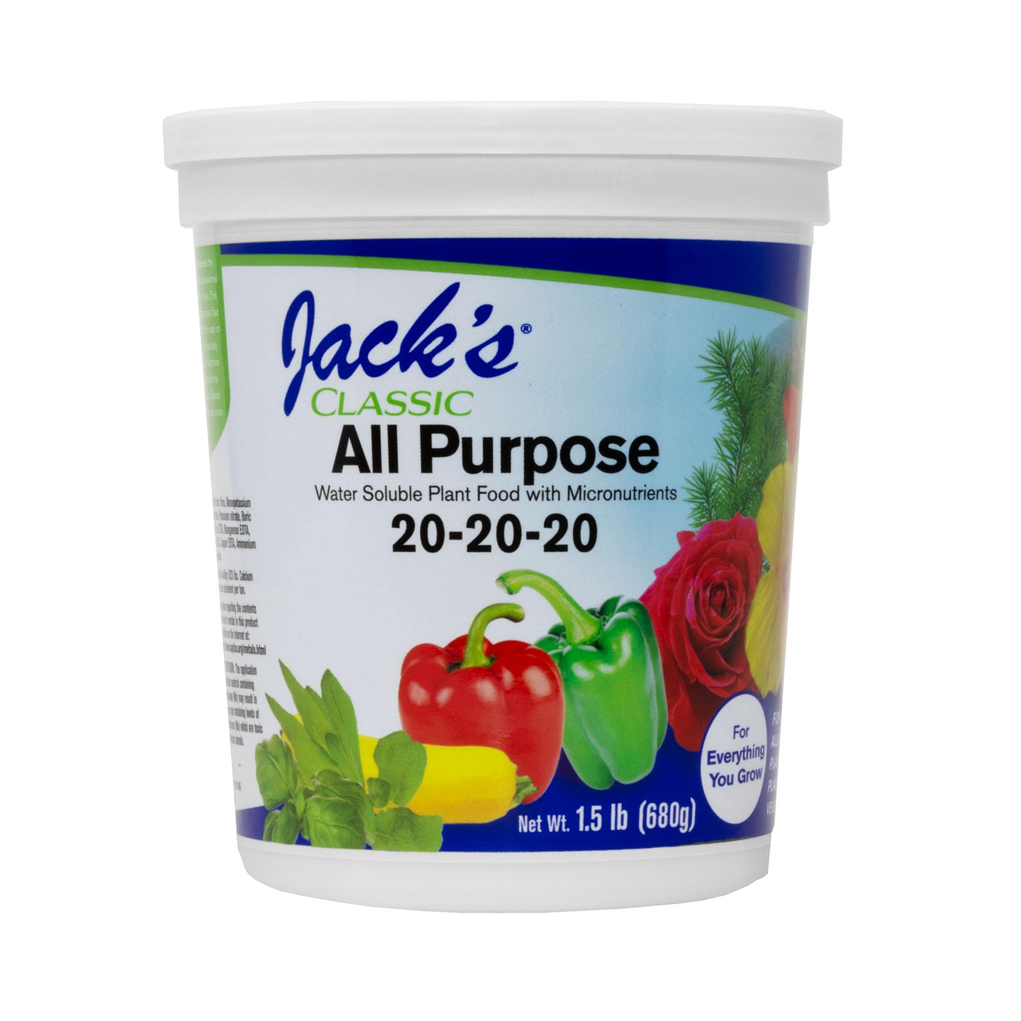 Jack's Classic 20-20-20 All Purpose Water-Soluble Fertilizer