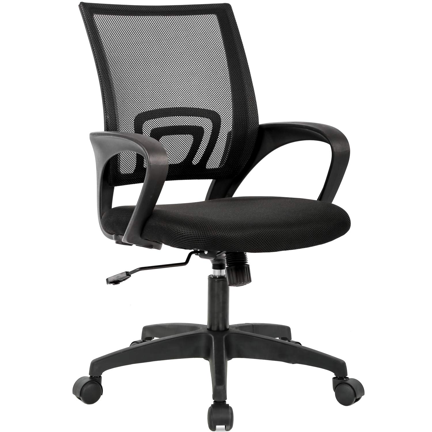 BestOffice Ergonomic Mid-Back Mesh Desk Chair (Black)