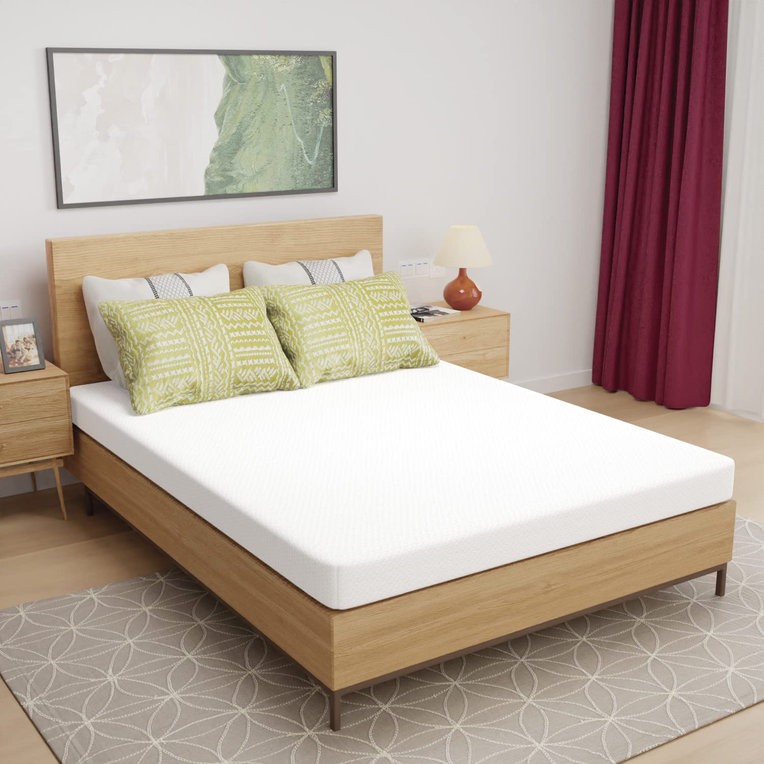 PayLessHere Bamboo Charcoal Gel Foam Mattress (Queen, 5")