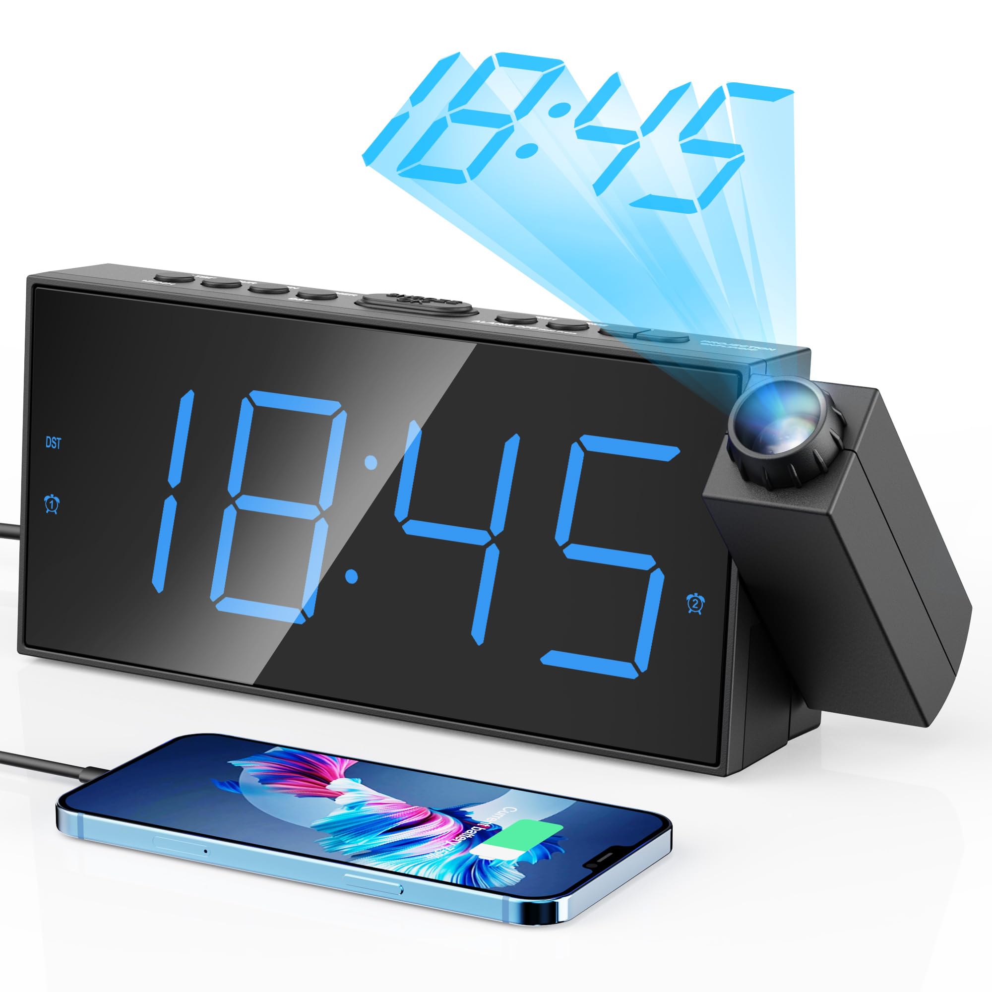 Digital Projection Alarm Clock