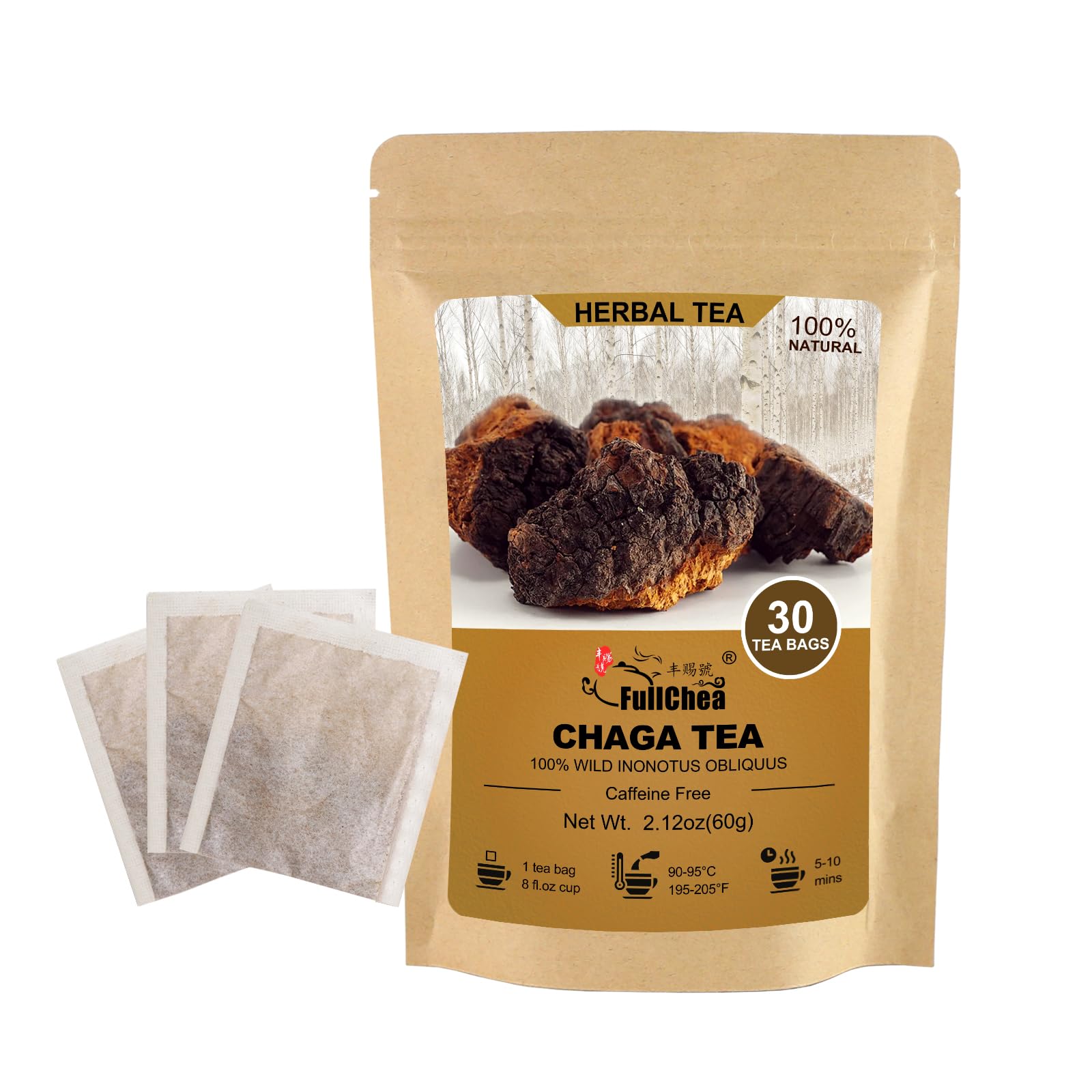 FullChea Chaga Tea Bags