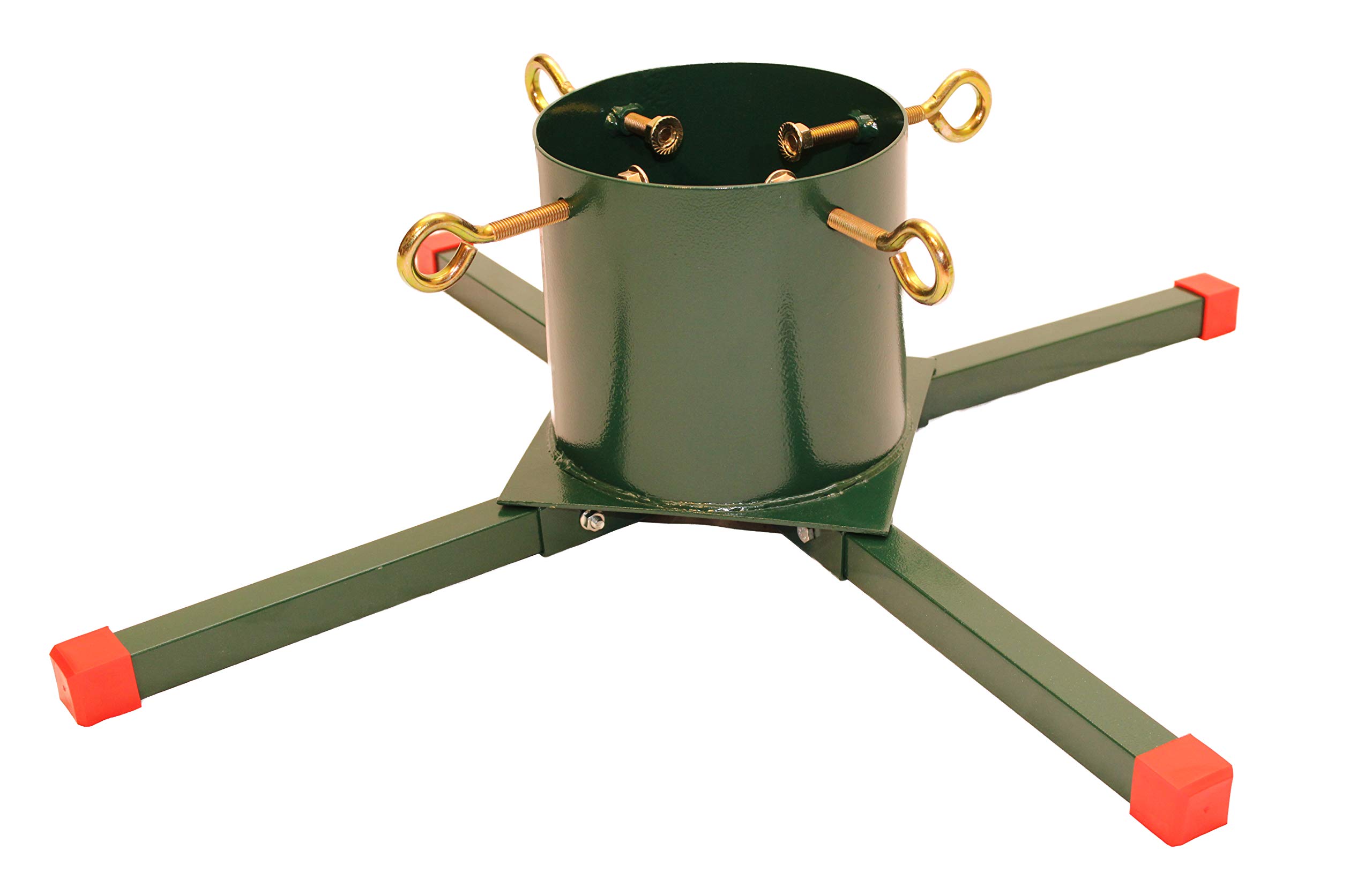 Goliath Welded Steel Christmas Tree Stand for Live Trees — Heavy-Duty Live-Tree Base