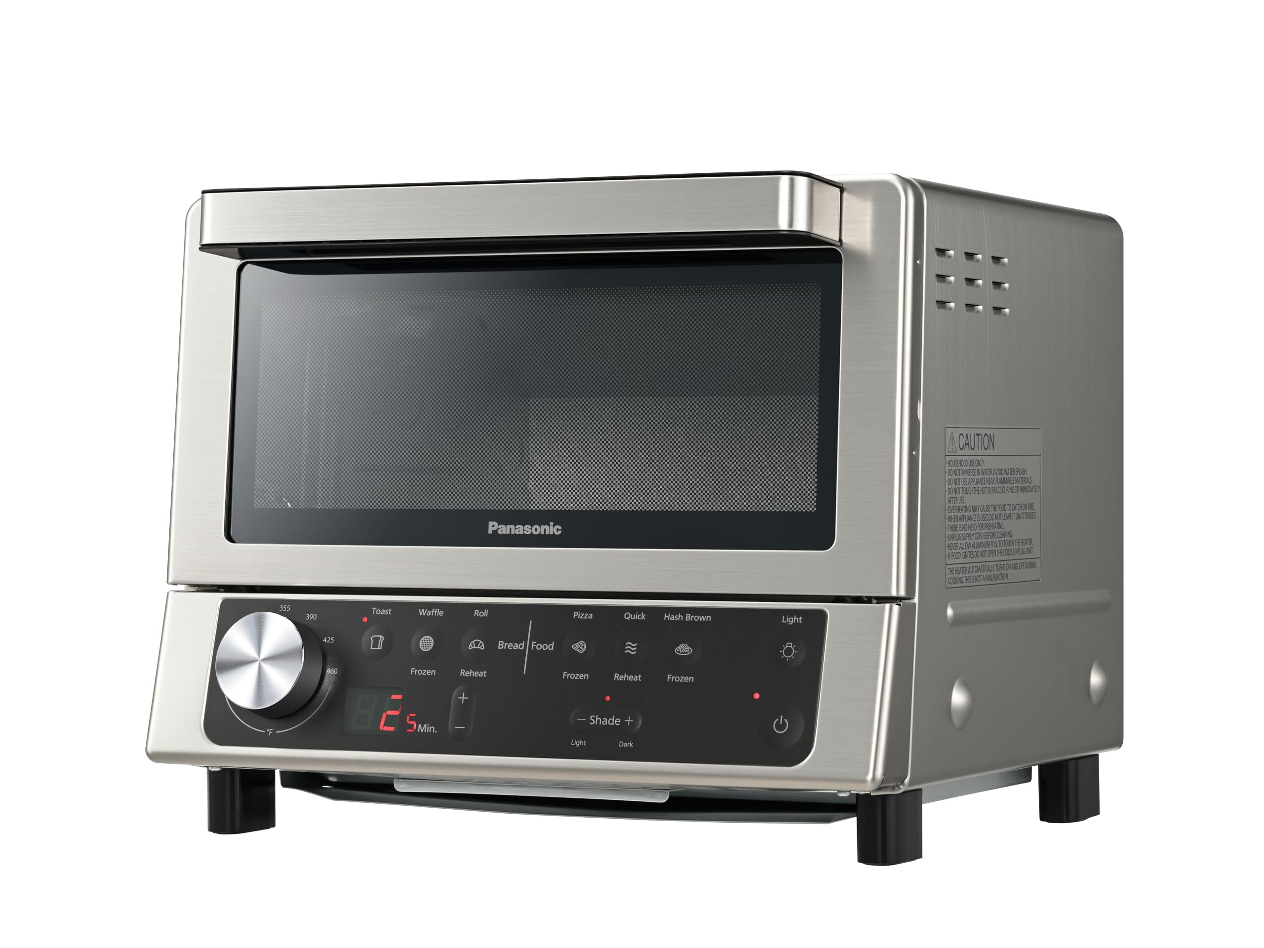 Panasonic NBG205 FlashXpress Toaster Oven, 1300W, 6 Auto Presets, Smart Sensor Black/Stainless Steel