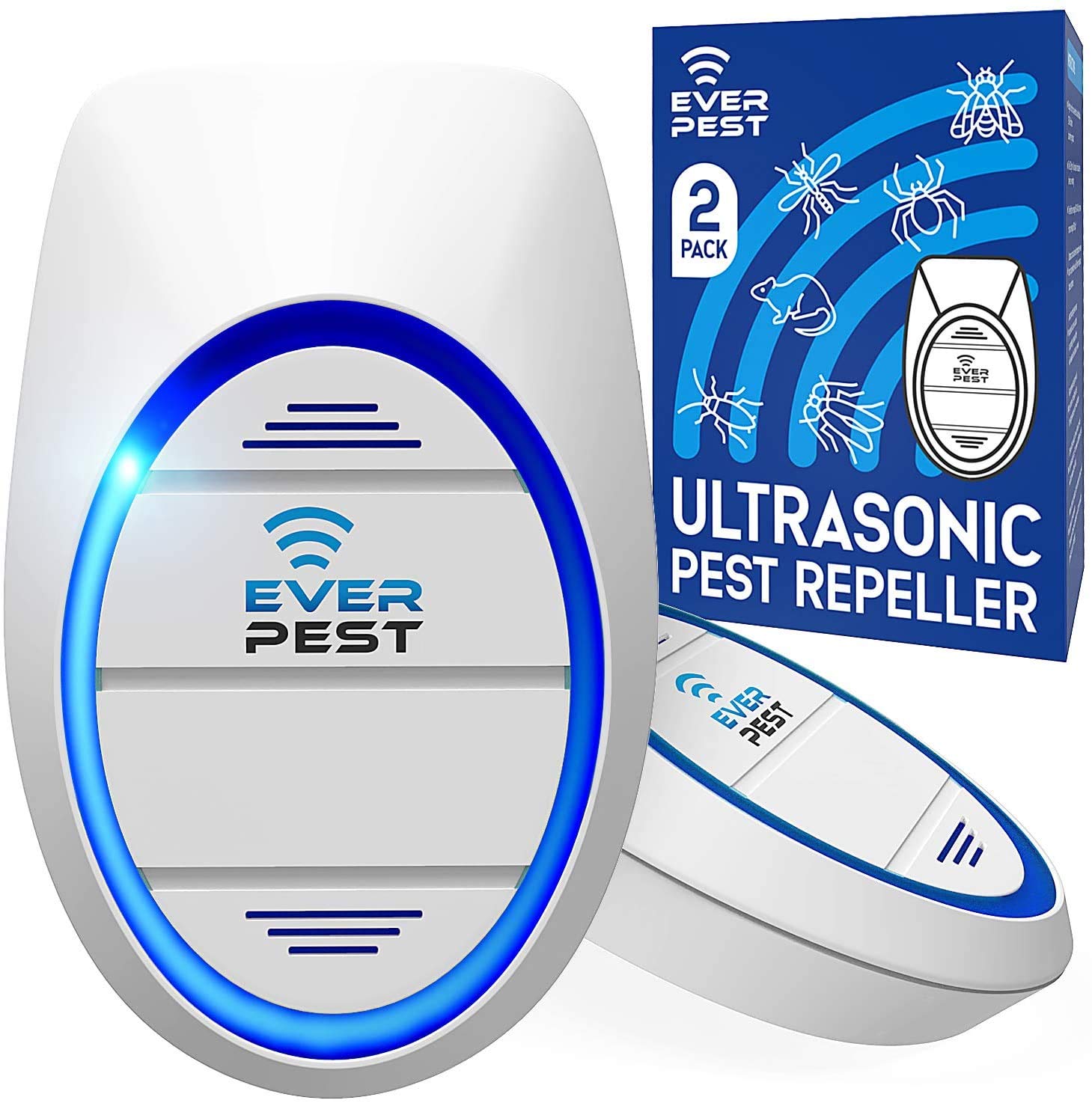 Ultrasonic Pest Control Repeller (2-Pack) Plug in