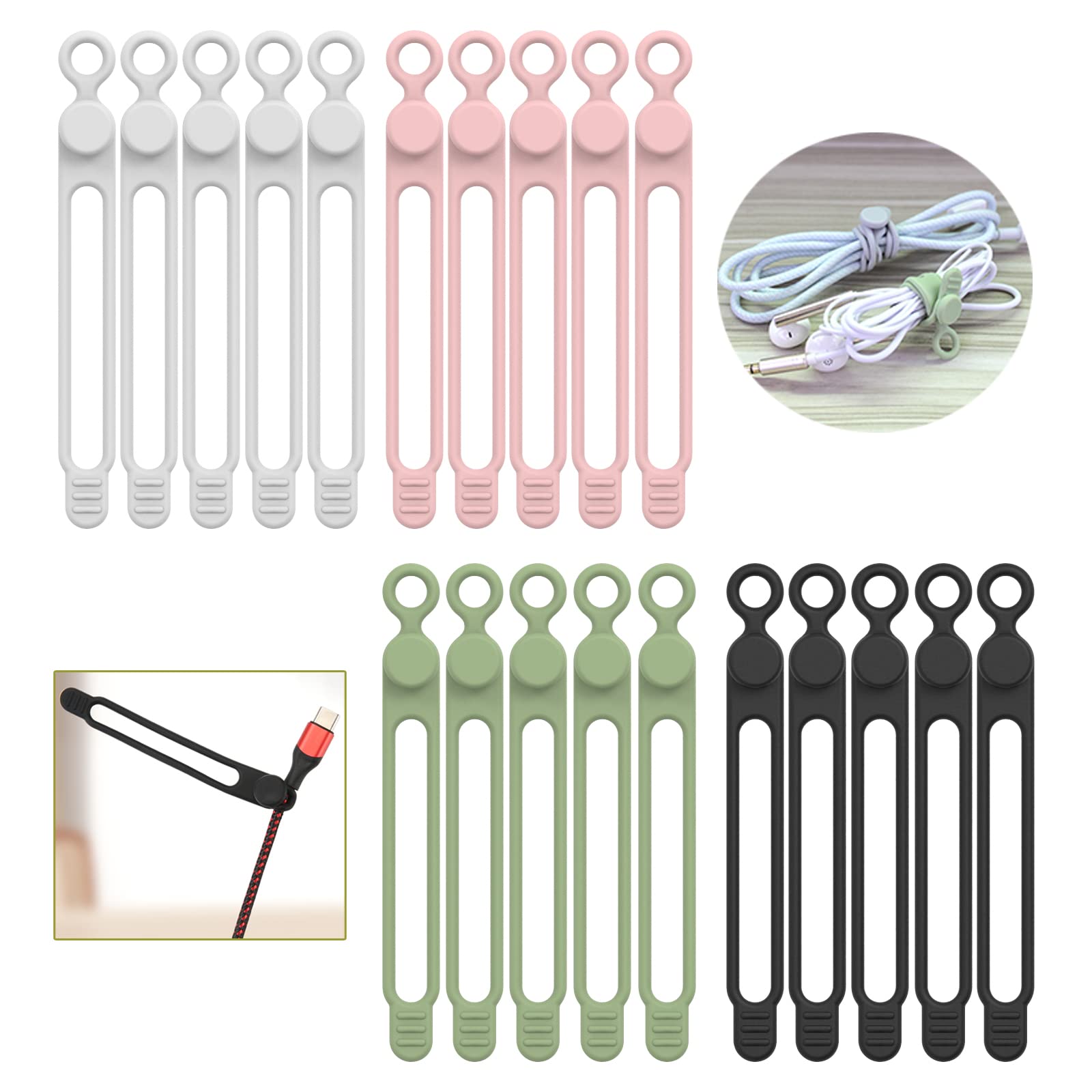 UMUST Silicone Cable Ties