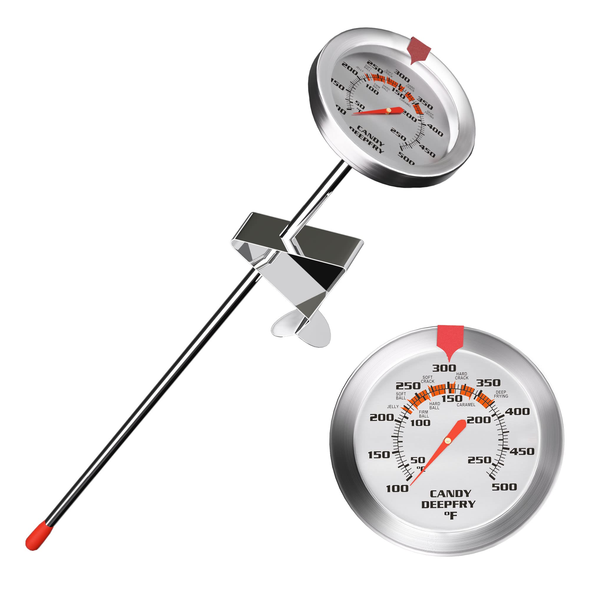 9" Candy Thermometer with 2" Dial