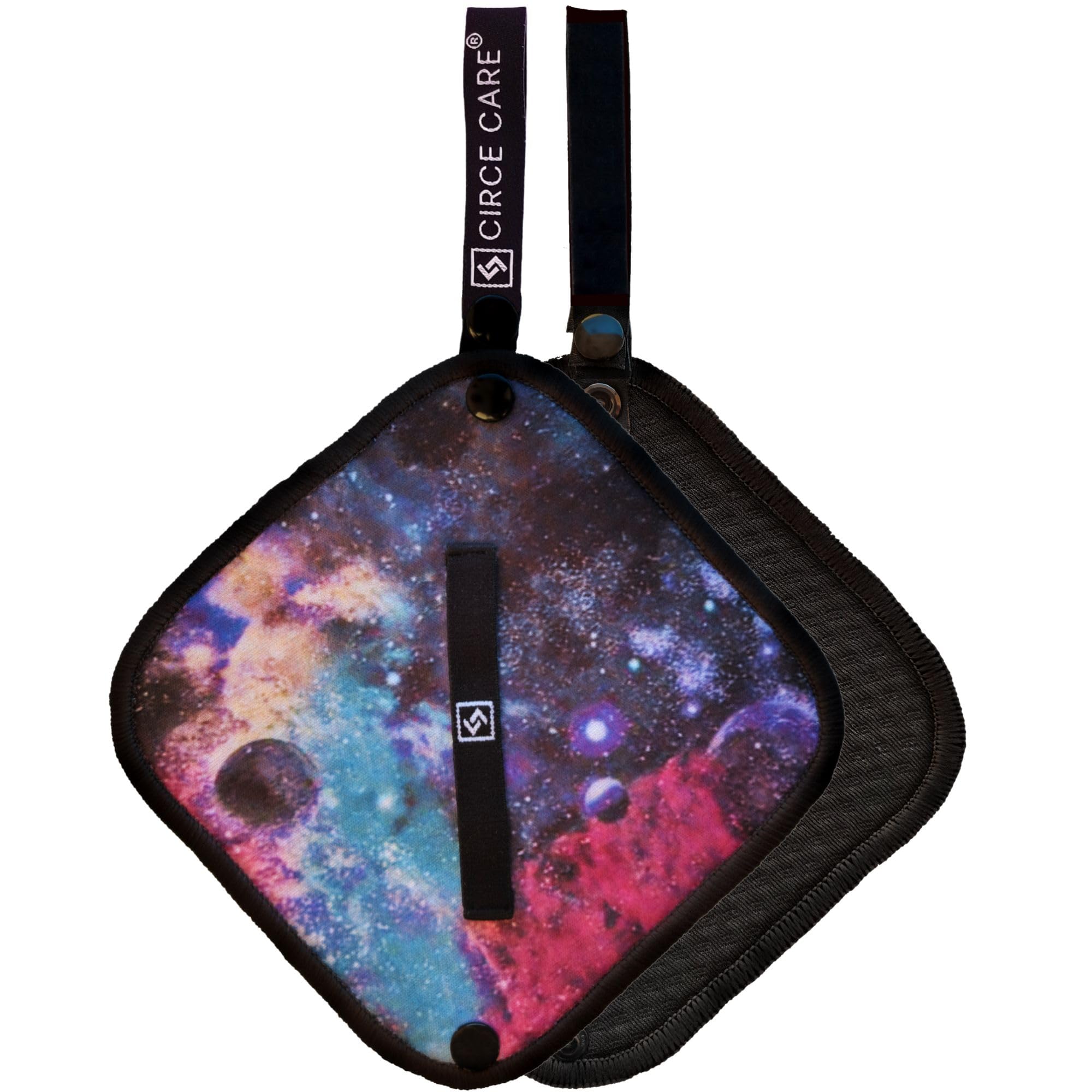 Pee Cloth: Silver Infused Pee rag for Women who Pee Outdoors, Reusable Absorbent Wipes, Eco-Friendly alt. to Toilet Paper, Hygienic Female Urination Solution for Camping, Hiking, Travel. 1pc Black Galaxy