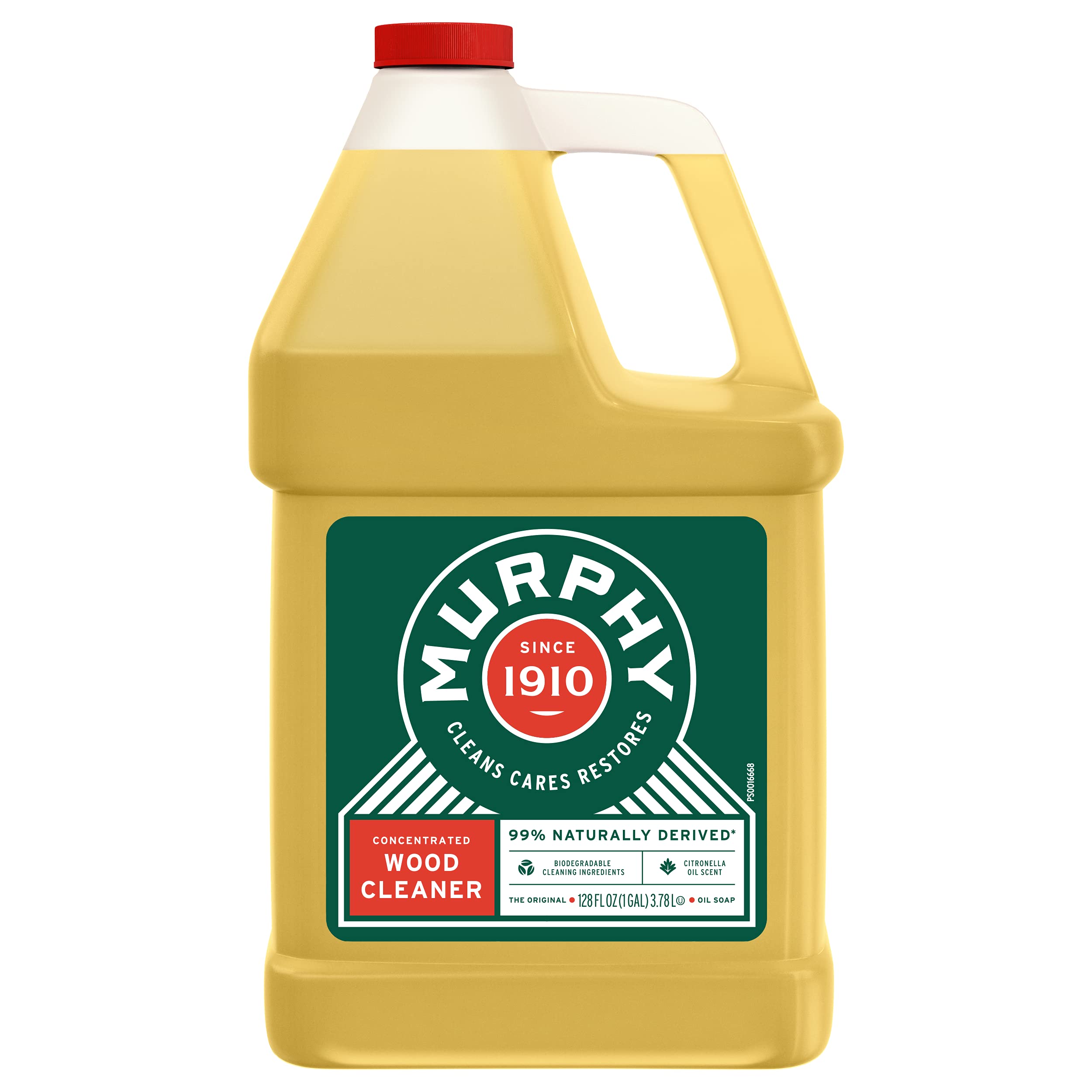 Murphy 70481465315 OIL SOAP Wood Cleaner, Original, Concentrated Formula, Floor Cleaner, Multi-Use , Finished Surface Cleaner, 128 Fluid Ounce (US05480A) 128 Fl Oz (Pack of 1)