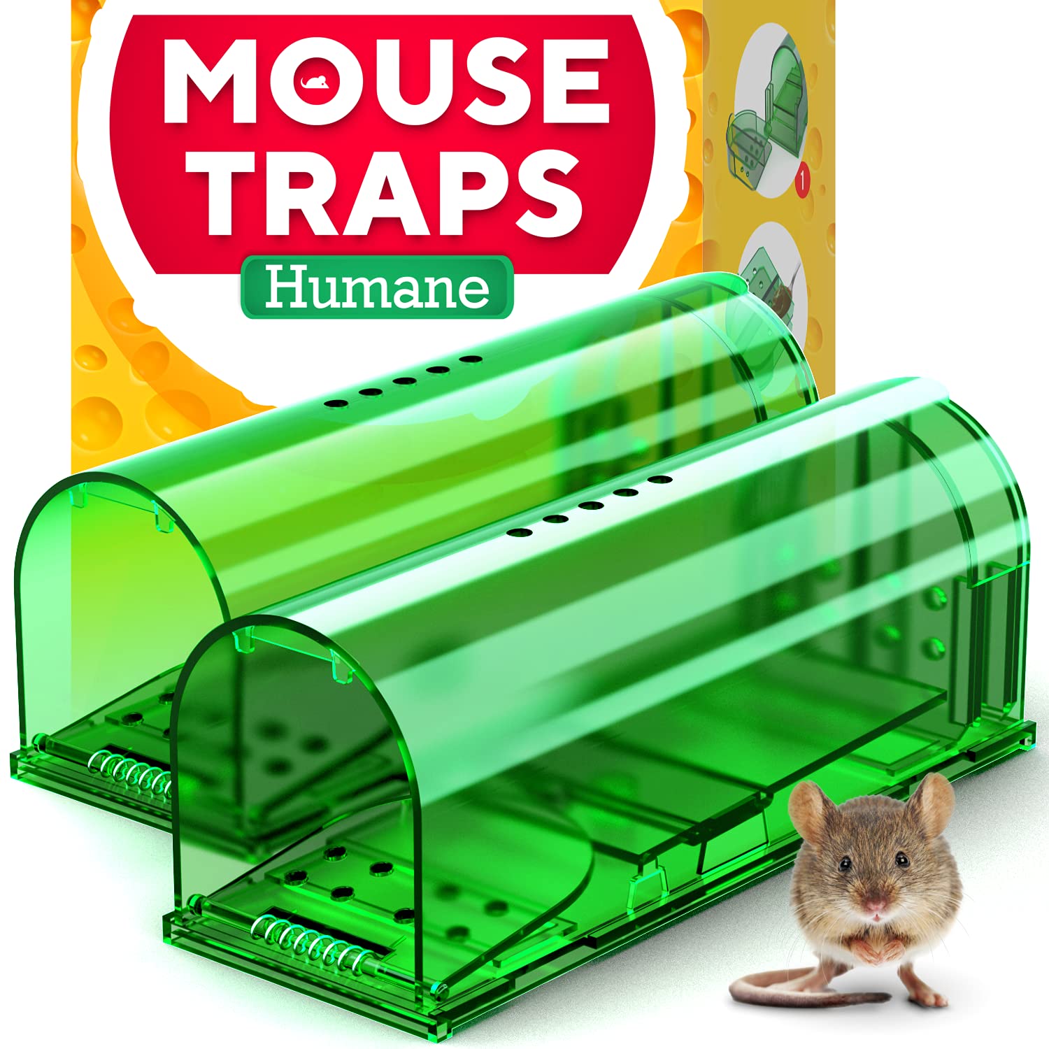 Humane Mouse Trap (2-Pack) – Ultra-Sensitive Catch & Release