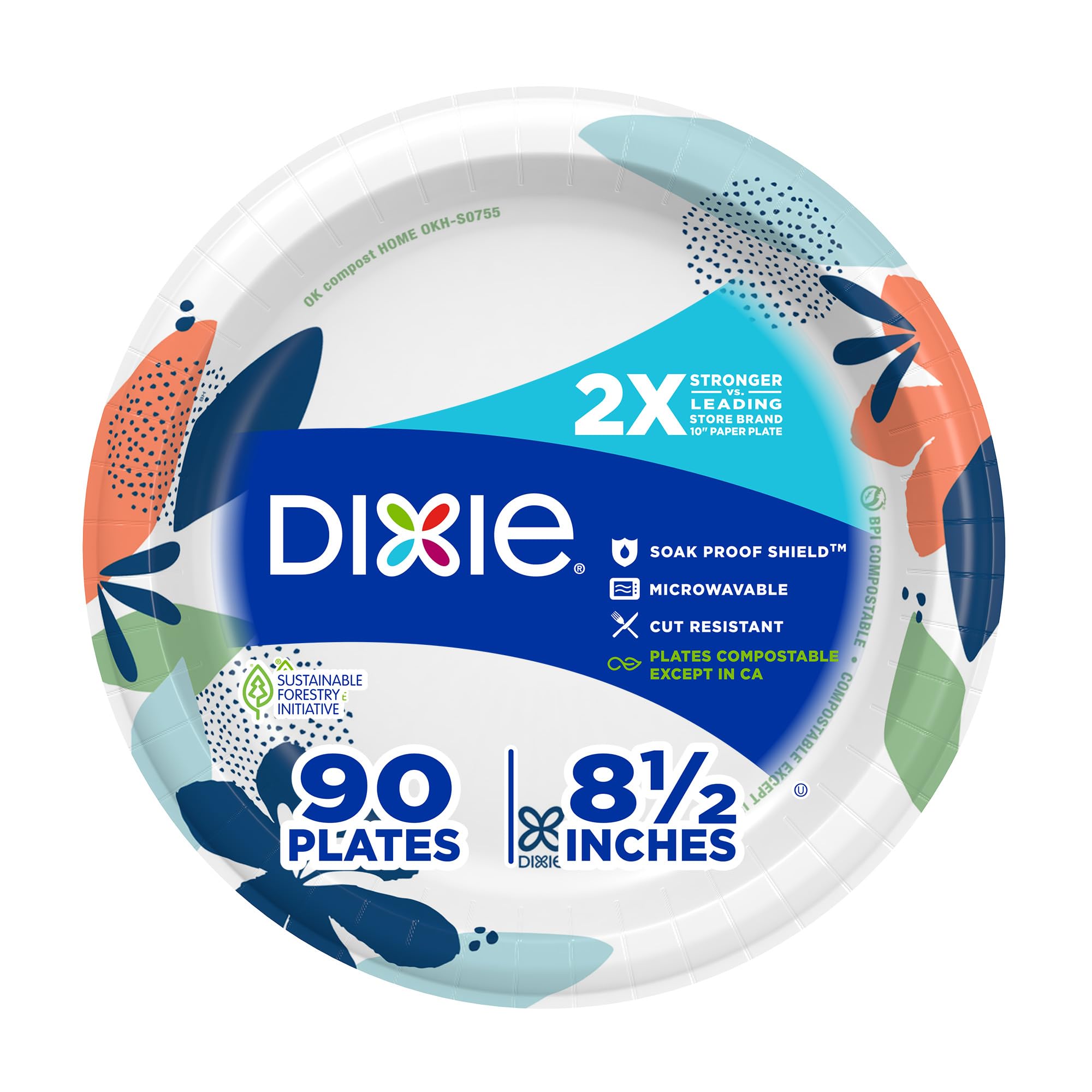 Dixie Medium 8.5" Paper Plates (90 ct)