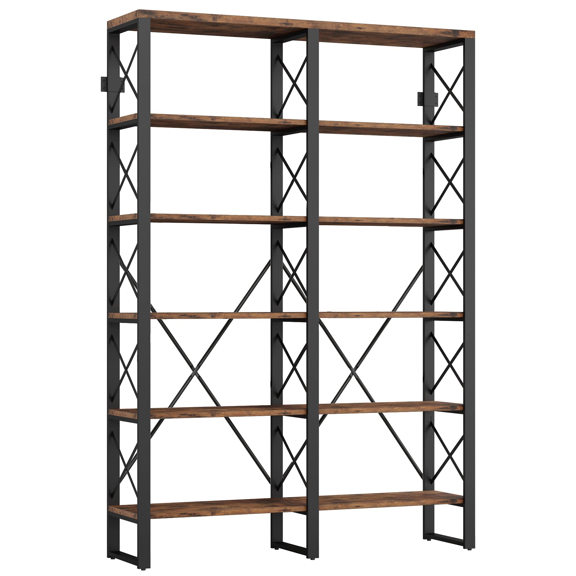 IRONCK Double-Wide 6-Tier Bookcase