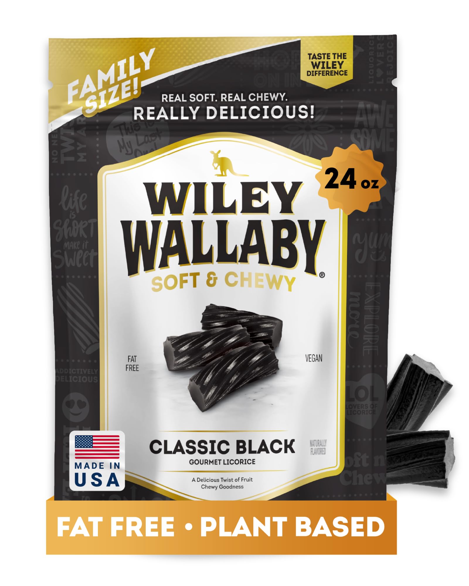 Wiley Wallaby Black Licorice