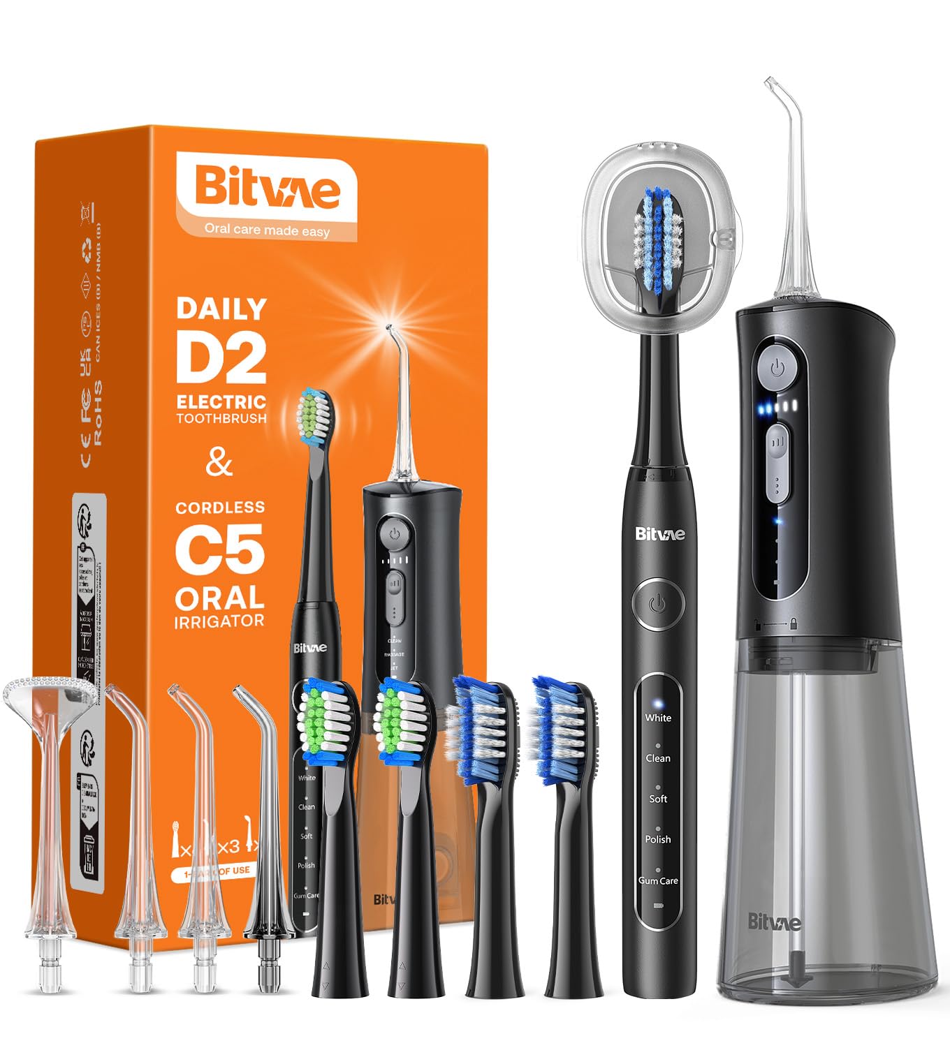 Bitvae Sonic Brush & Water Flosser Combo