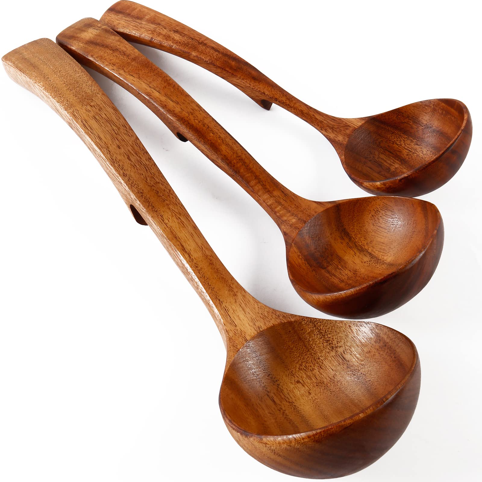 Teak Wooden Ladle Set (3 Sizes)
