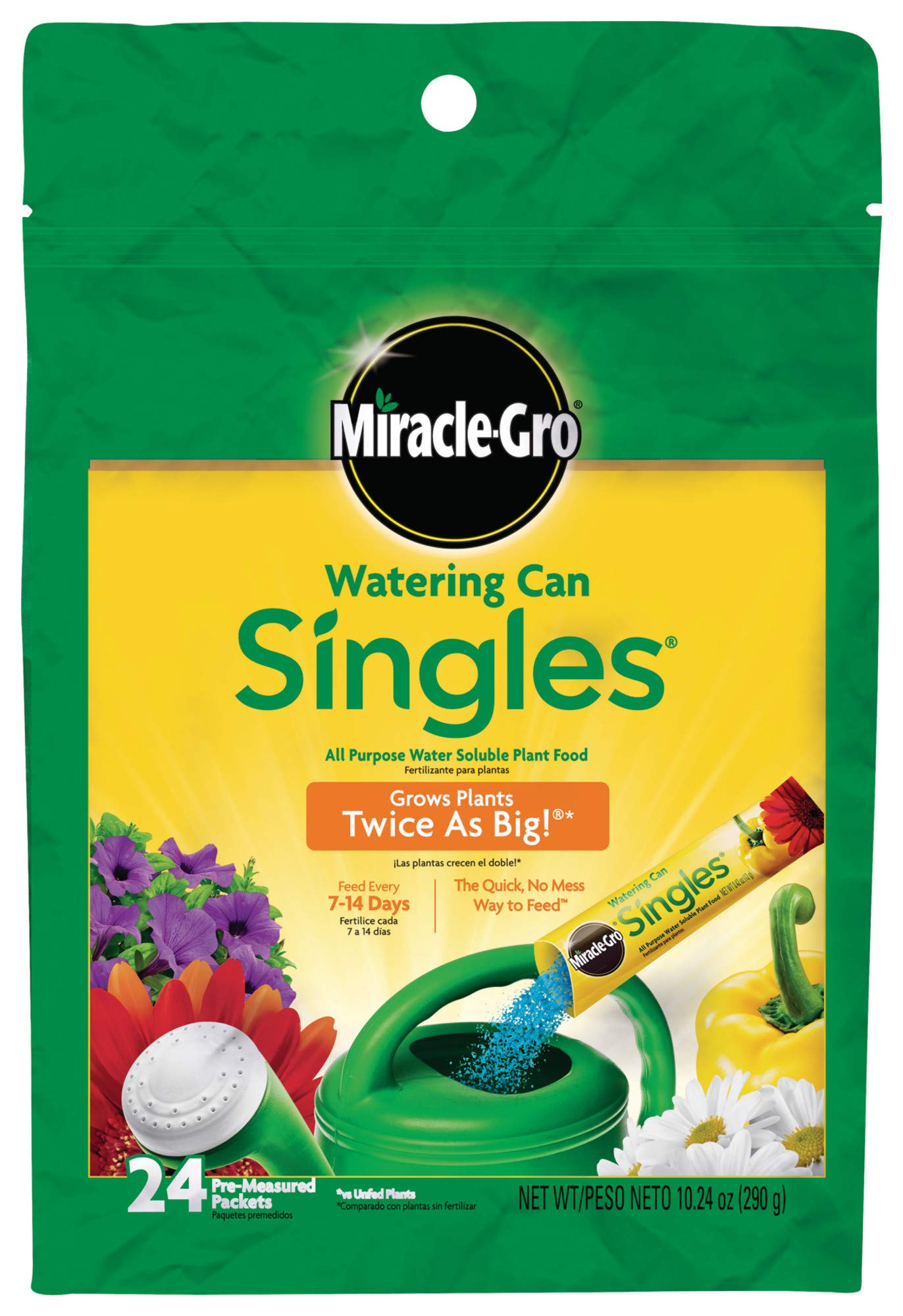 Miracle‑Gro Watering Can Singles All Purpose Plant Food (24 Packets)