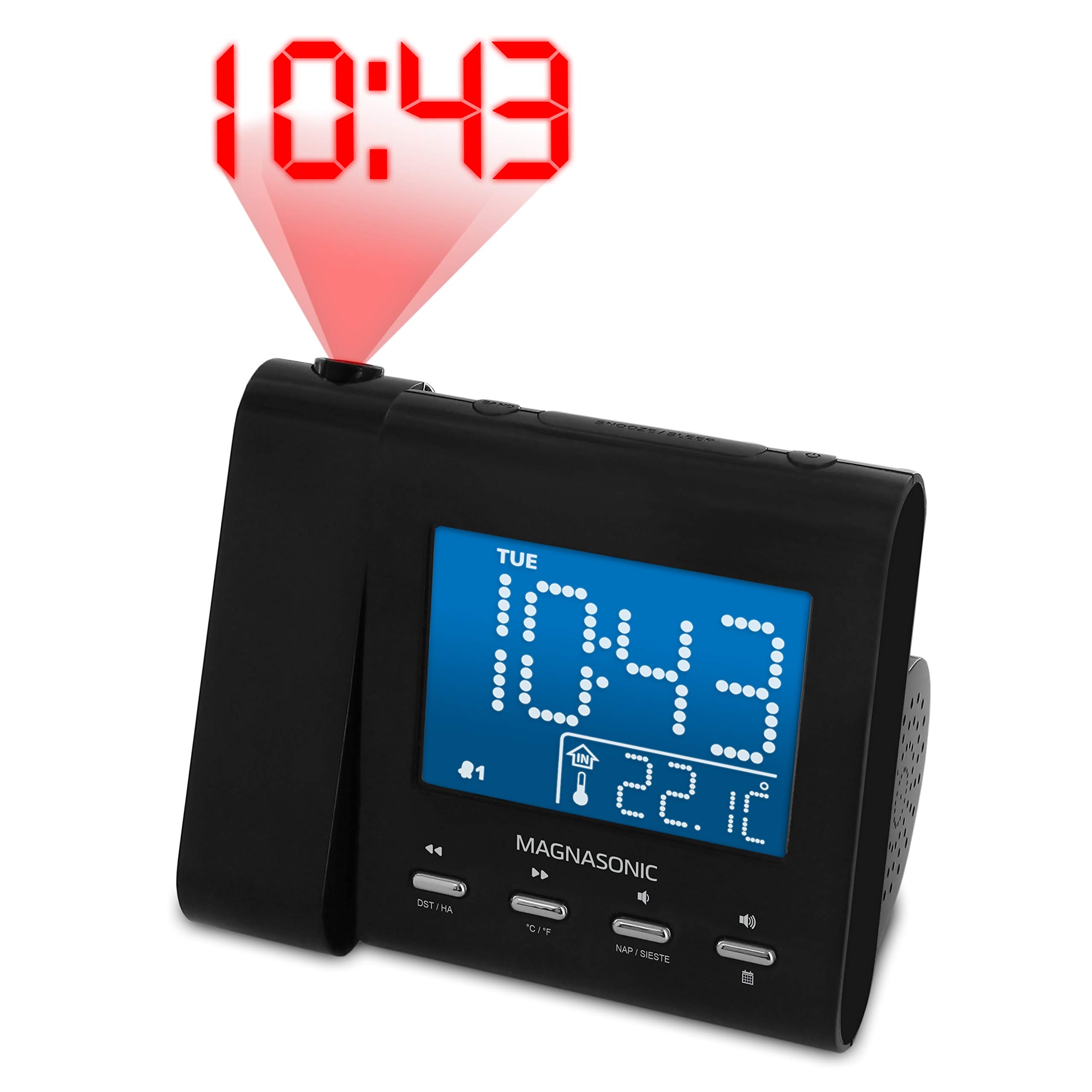 Magnasonic Projection Alarm Clock with Radio