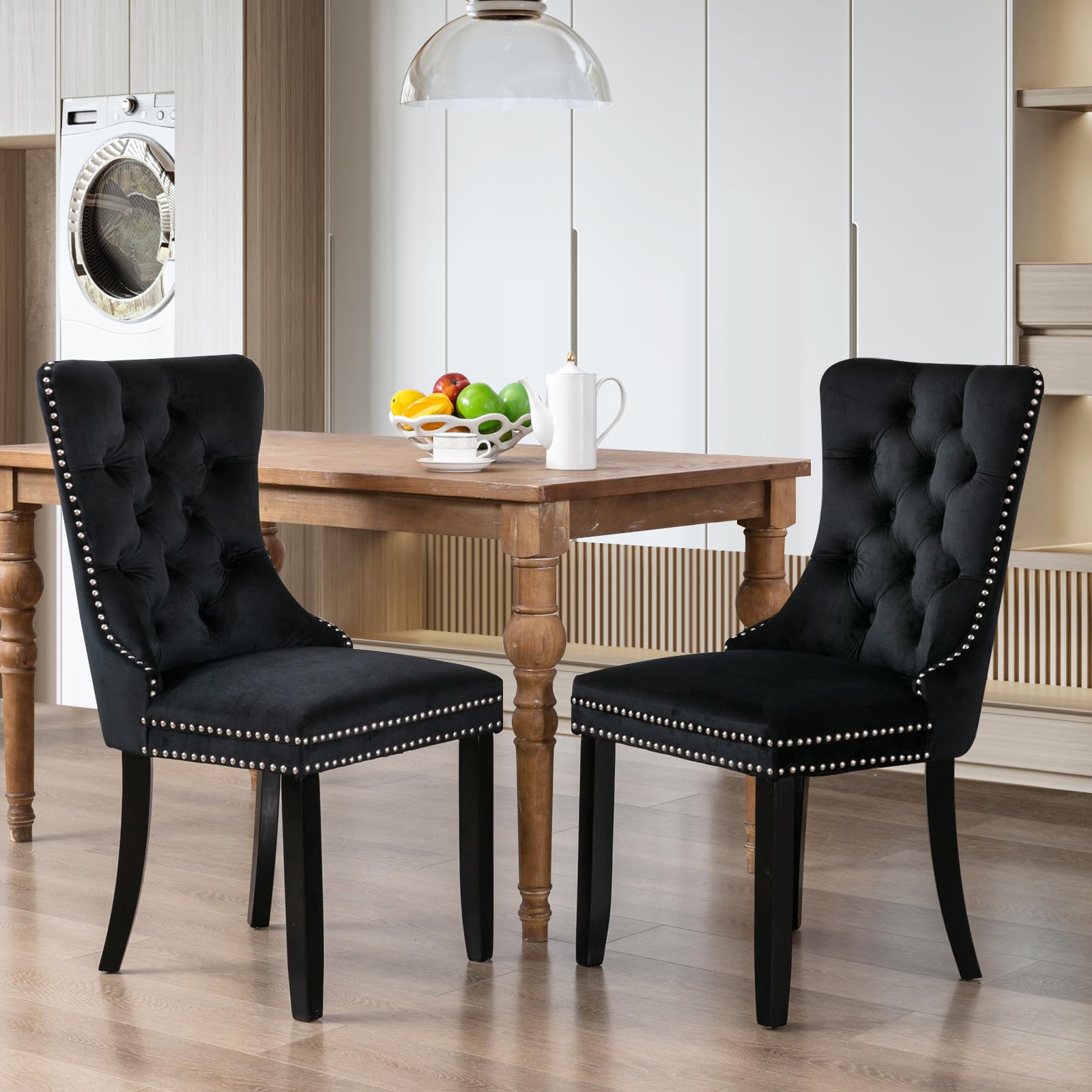 SoarFlash Velvet Tufted Dining Chair