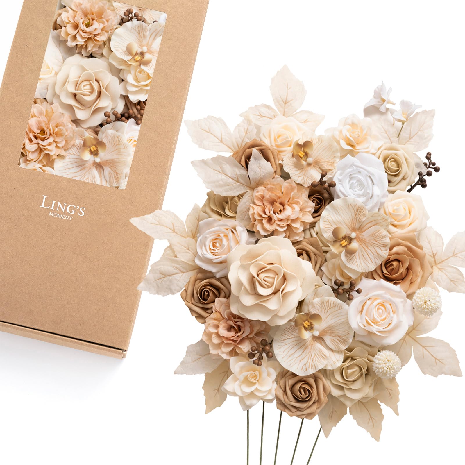 Ling's Moment Tawny Beige Deluxe Flower Box