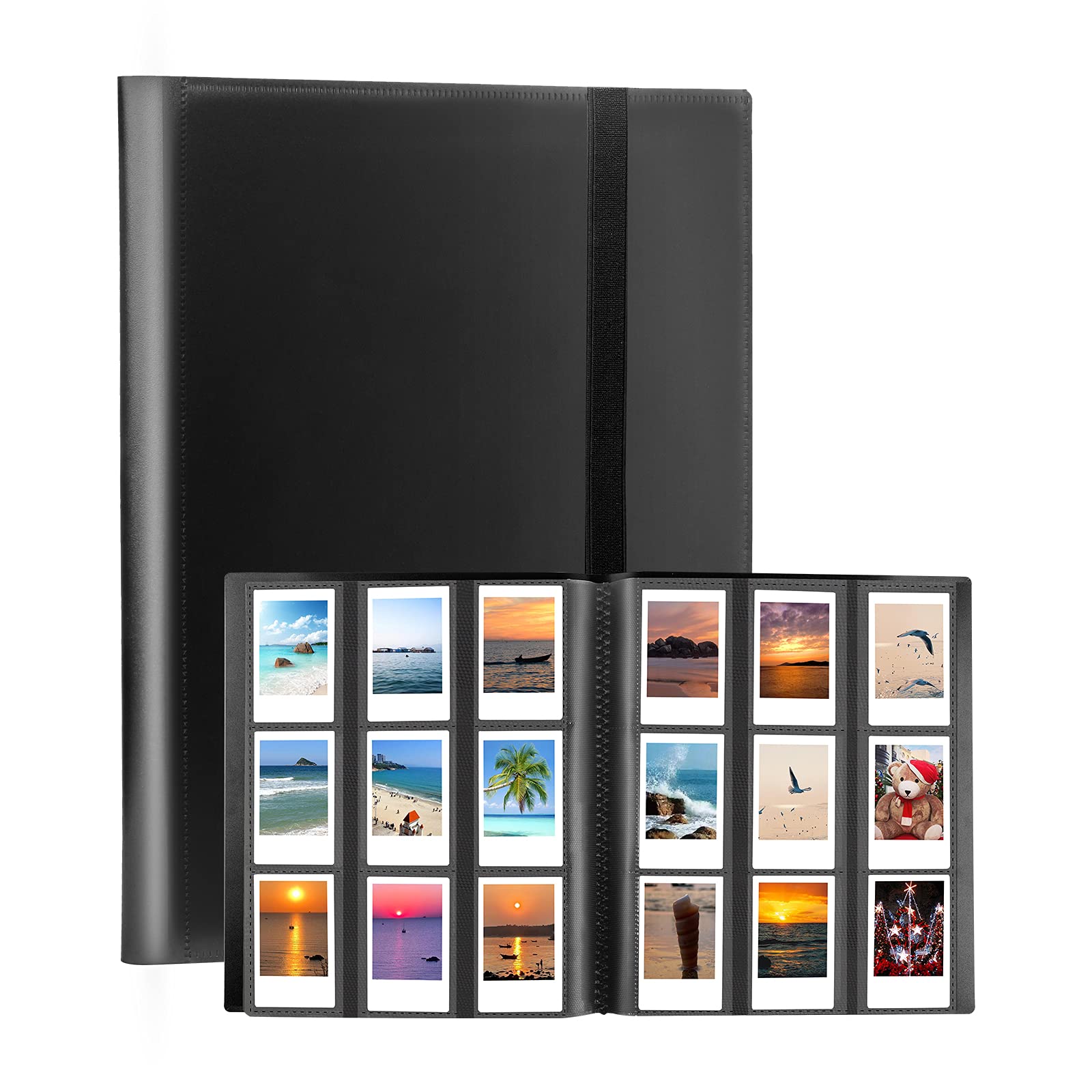 432 Pockets Photo Album for Fujifilm Instax Mini Camera, Polaroid Camera, for Fujifilm Instax Mini 12 11 9 40 99 90 8 7 Evo LiPlay Instant Camera, Polaroid Snap PIC-300 Z2300 Instant Camera (Black) 432 Pockets Black