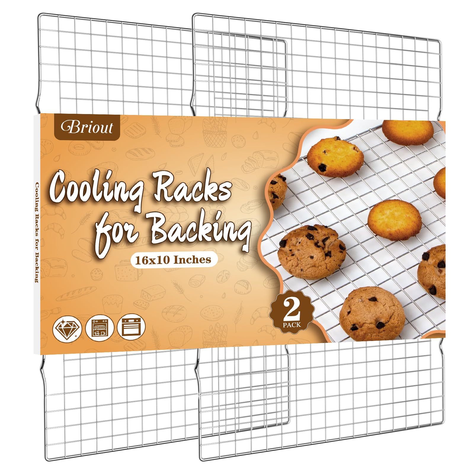 Budget Stainless Cooling Racks (16 x 10)