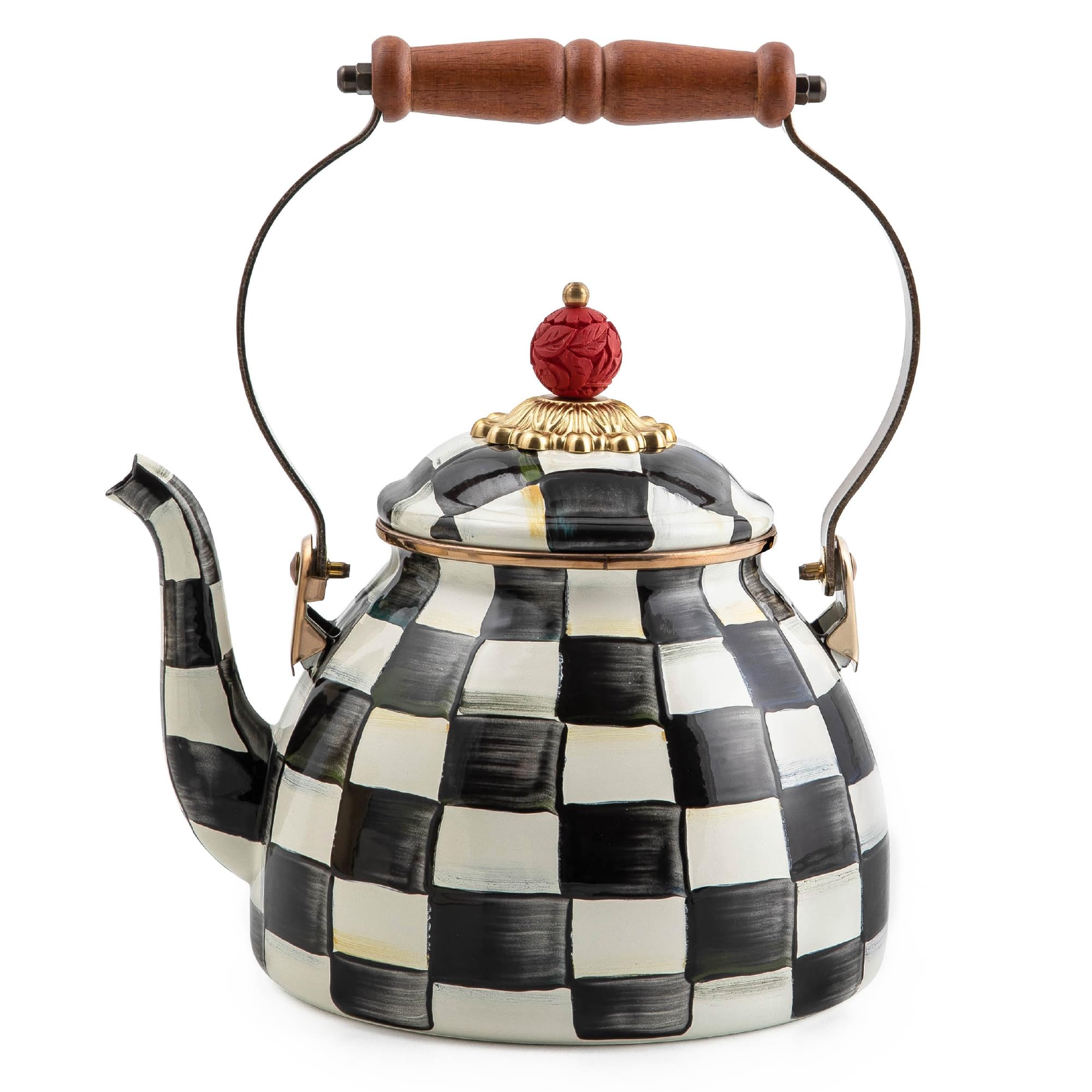 MacKenzie-Childs Enamel Stovetop Kettle