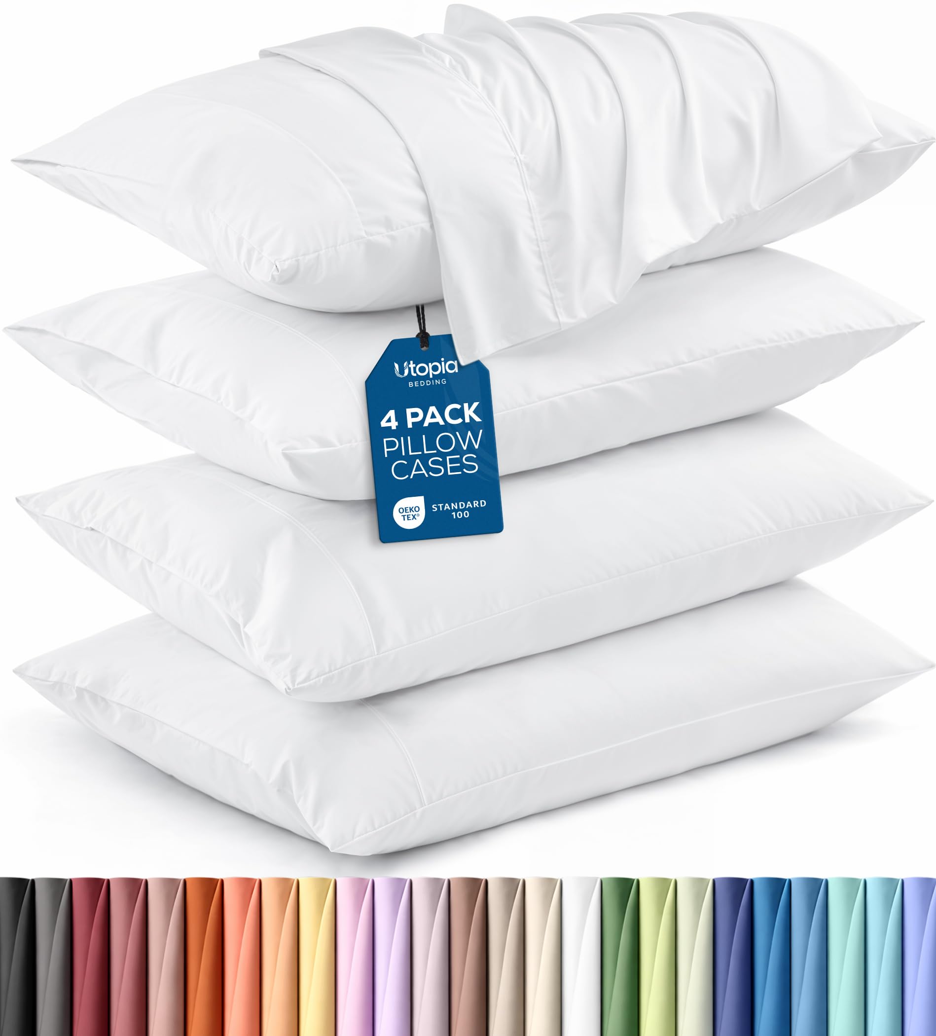 Utopia Bedding Brushed Microfiber Pillowcases