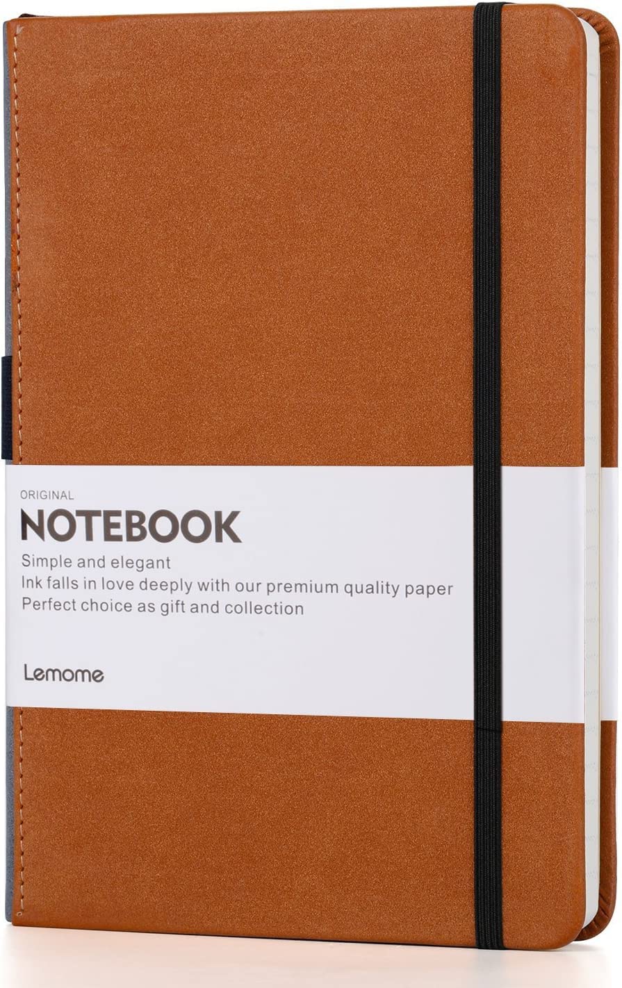 Lemome Thick Classic Notebook with Pen Loop (A5, 180 Pages, Hardcover)