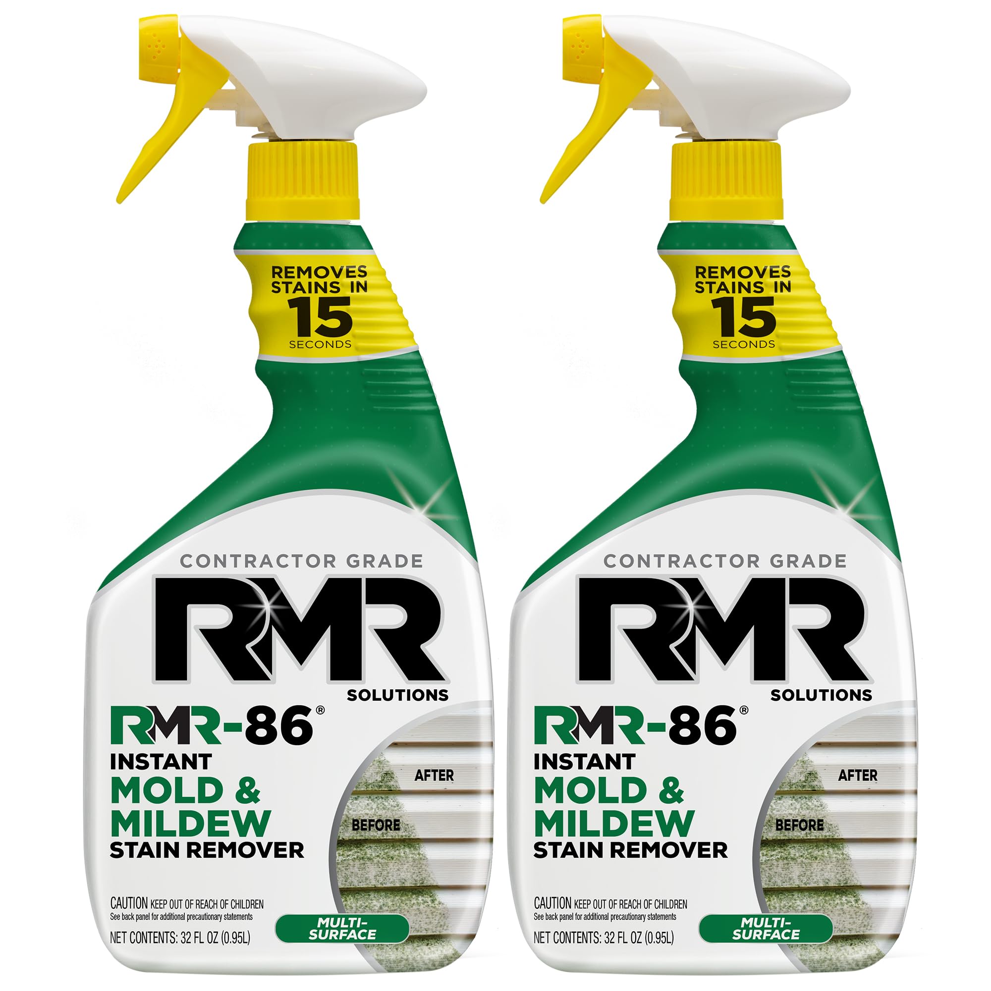 RMR-86 Instant Mold and Mildew Stain Remover Spray - Scrub Free Formula, 2 Pack - 32 oz 32 Fl Oz (Pack of 2)