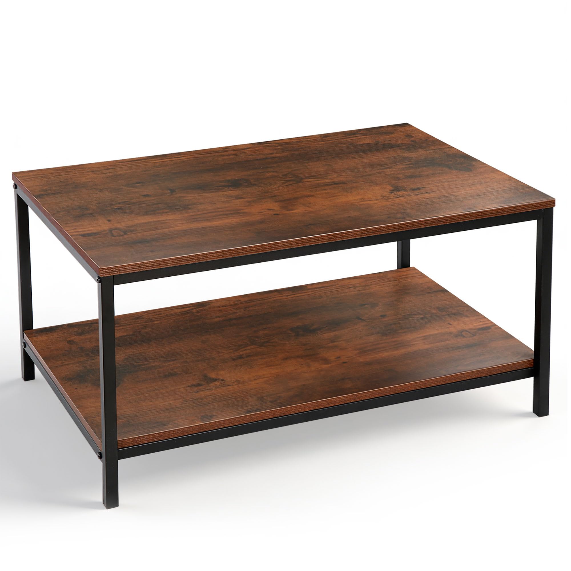 Super Deal 2-Tier Industrial Coffee Table